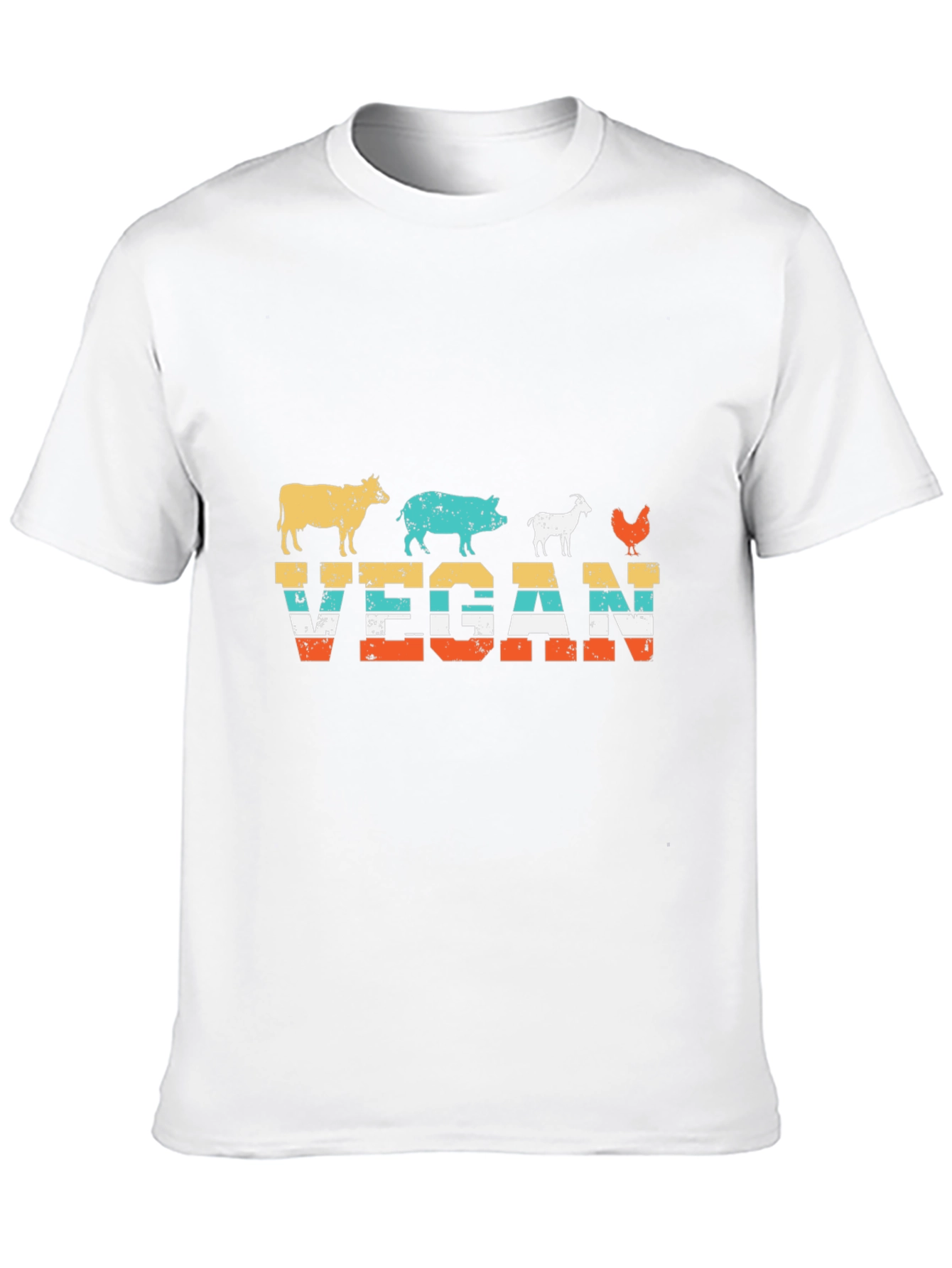 Vegan Animal Silhouette T-Shirt