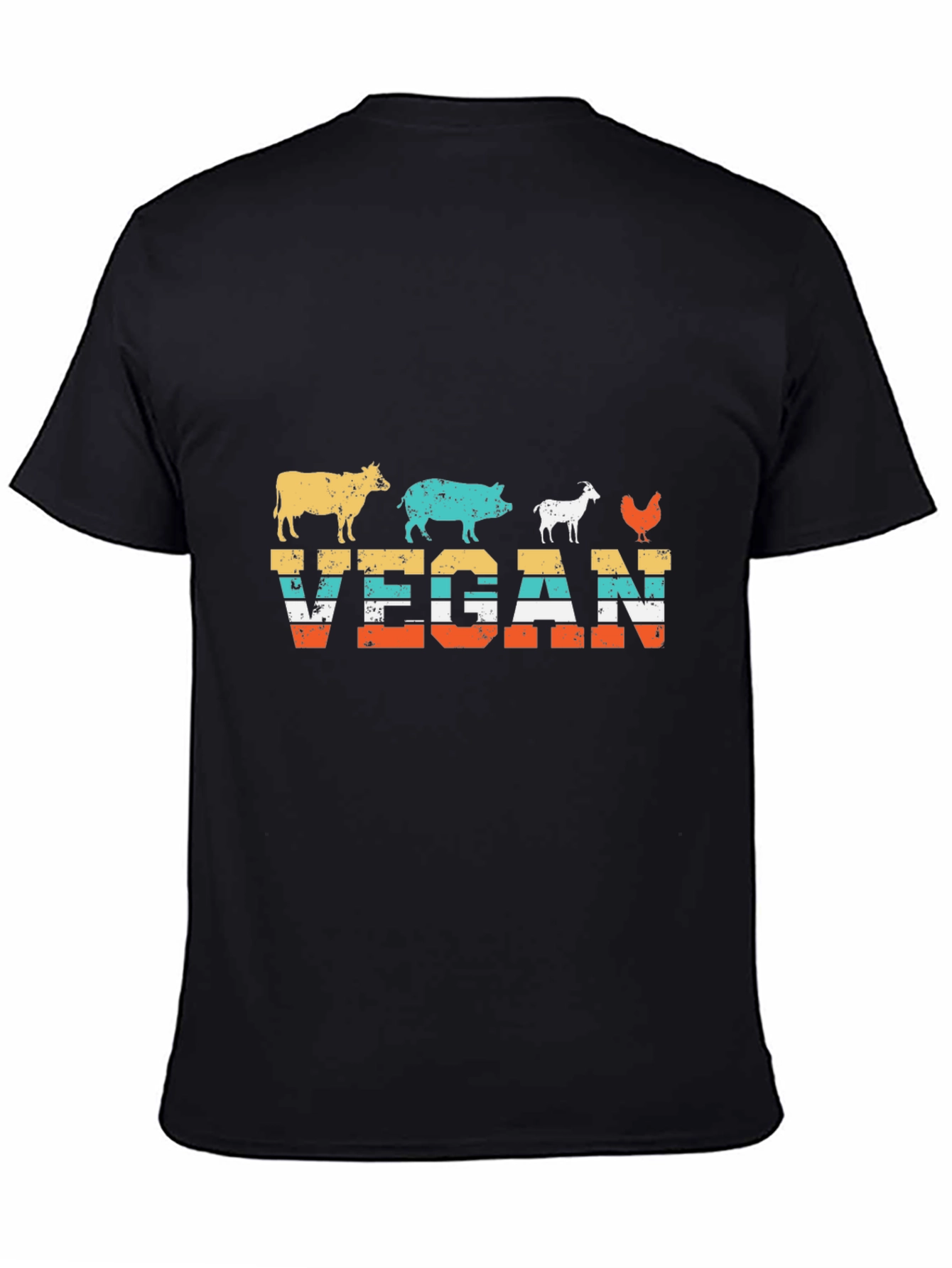 Vegan Animal Silhouette T-Shirt