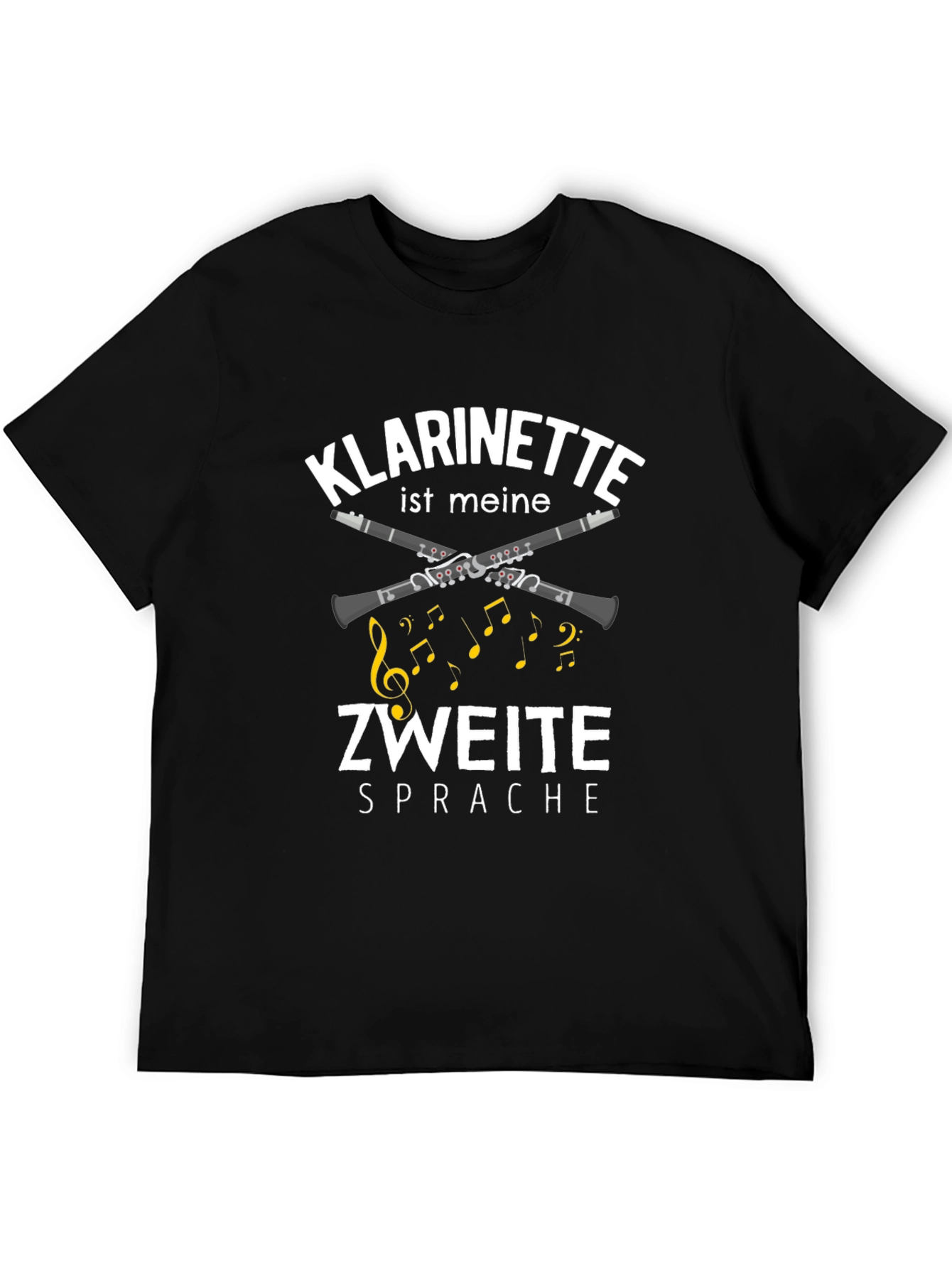 Klarinette Second Language Black T-Shirt