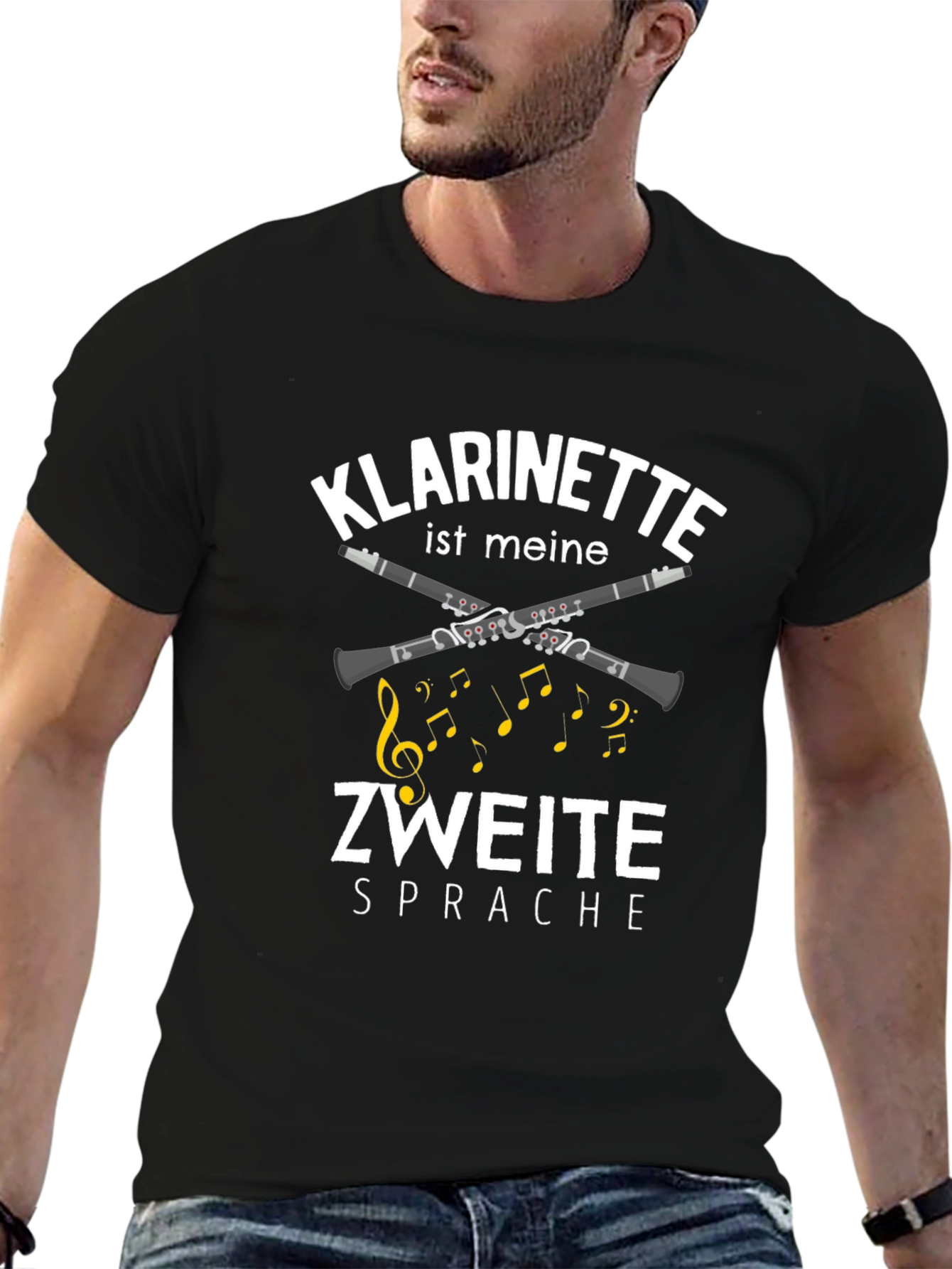 Klarinette Second Language Black T-Shirt