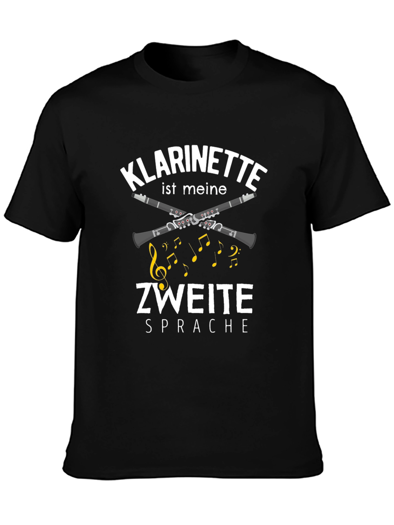 Klarinette Second Language Black T-Shirt