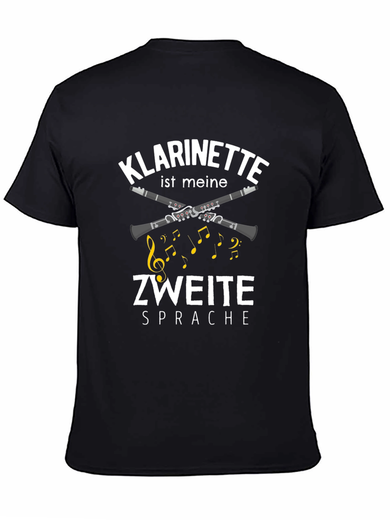 Klarinette Second Language Black T-Shirt