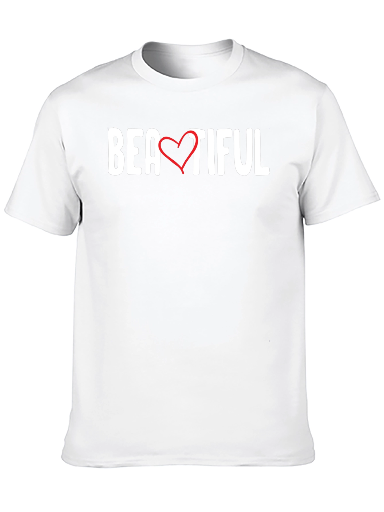Beautiful Heart Graphic Tee - Black Unisex T-Shirt