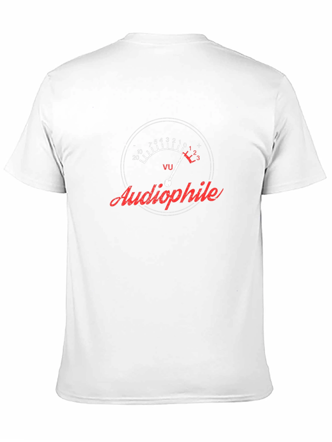 Audiophile VU Meter Graphic Tee - Music Lover T-Shirt