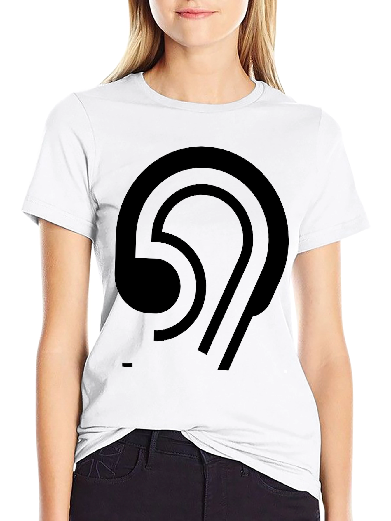 Abstract Graphic Black T-Shirt - Modern Casual Wear