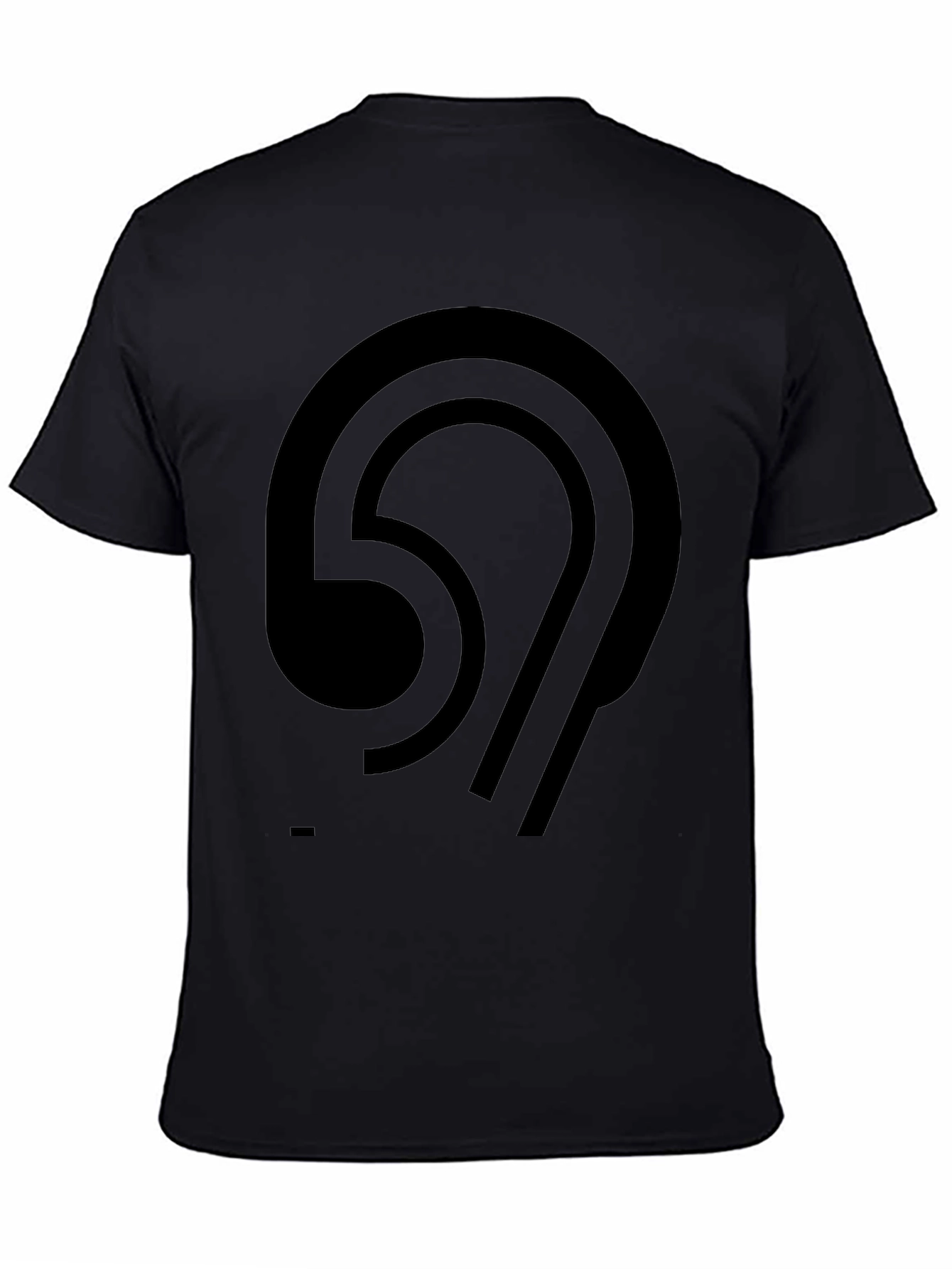 Abstract Graphic Black T-Shirt - Modern Casual Wear
