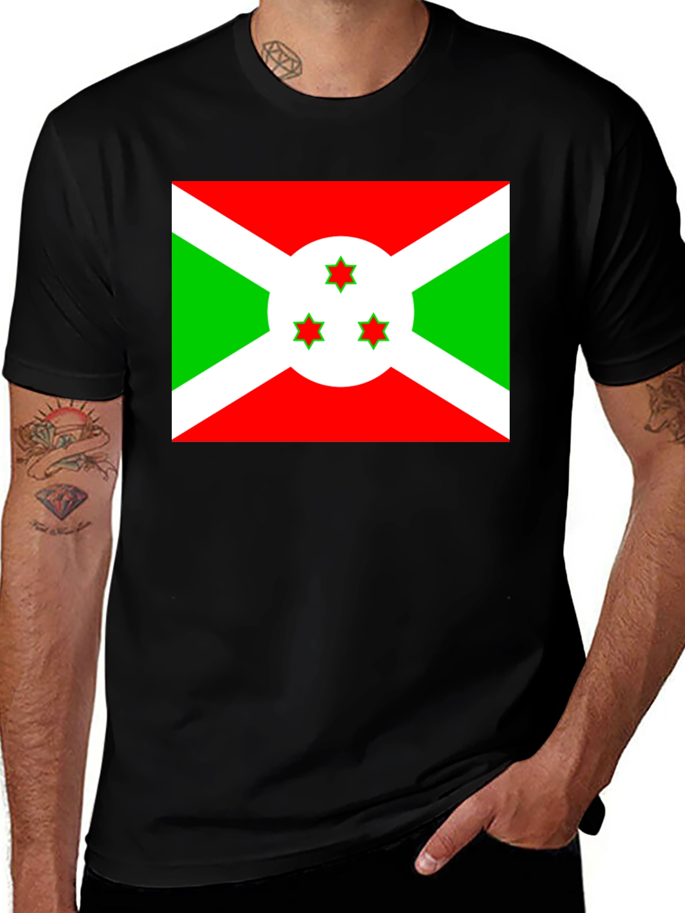 Burundi Flag Graphic T-Shirt