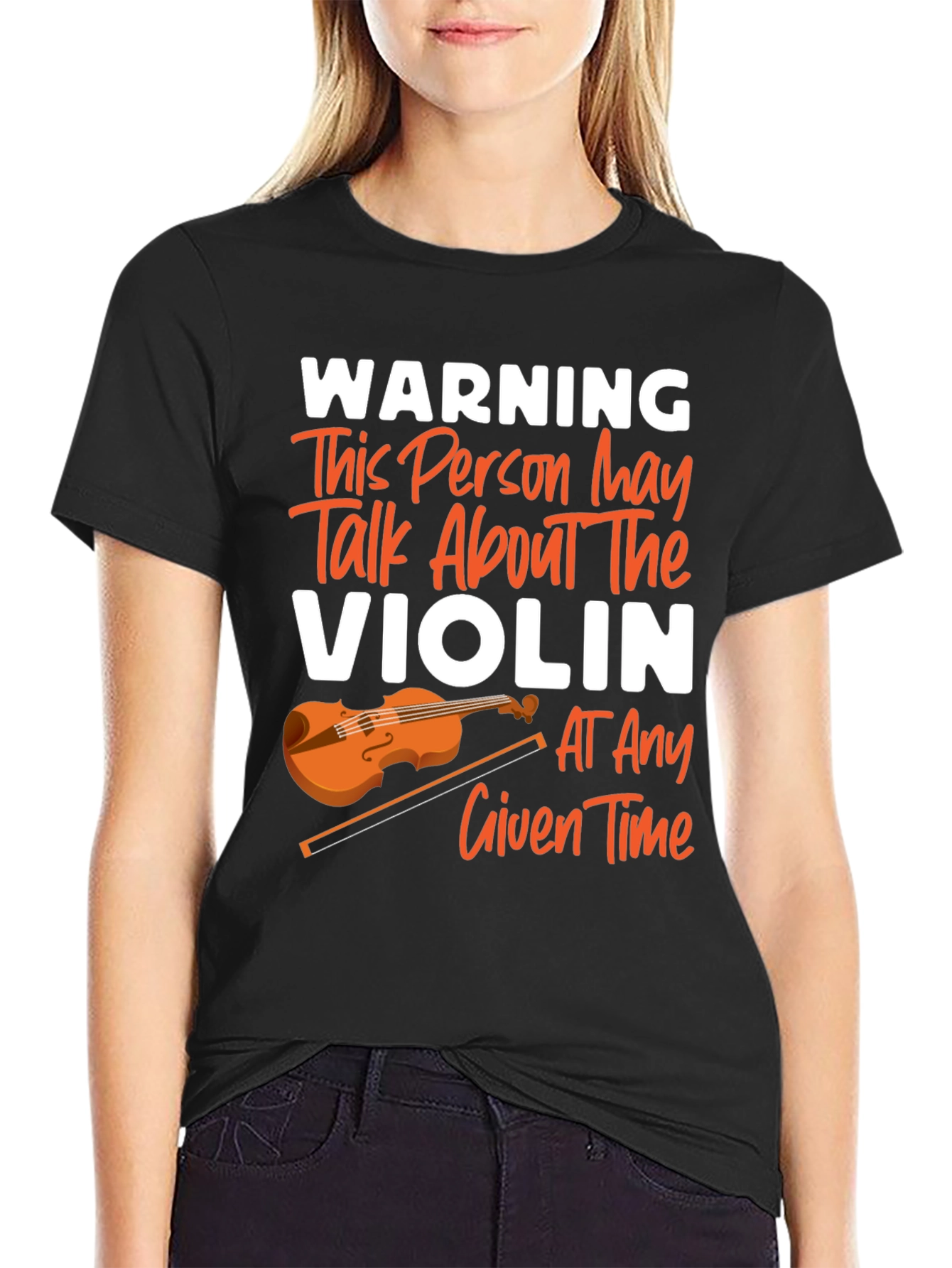 Warning May Talk About Violin T-Shirt