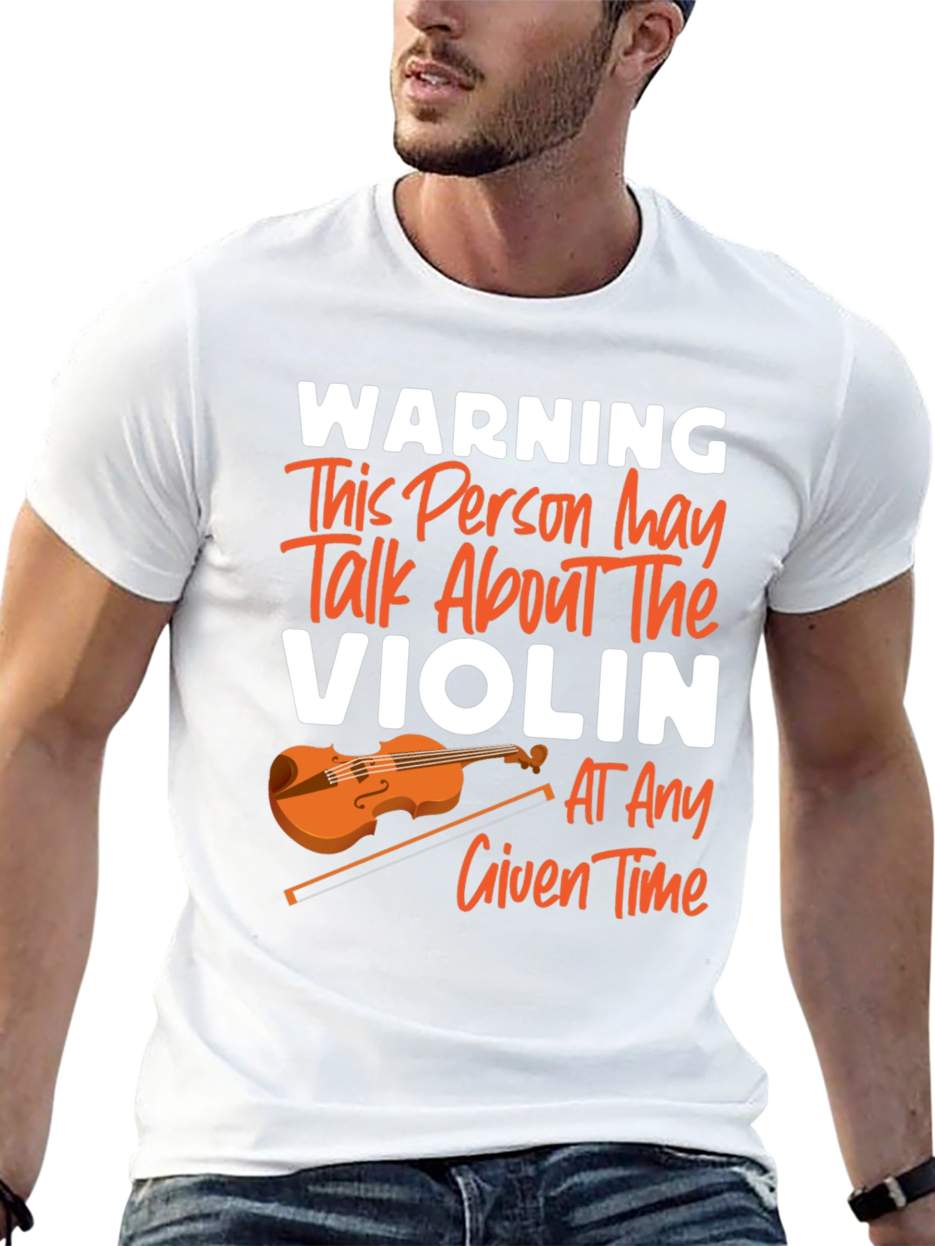 Warning May Talk About Violin T-Shirt