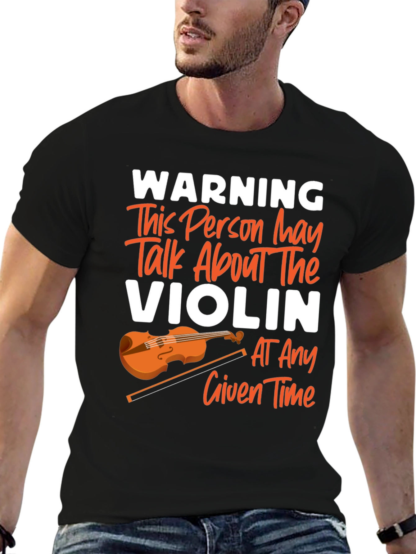 Warning May Talk About Violin T-Shirt