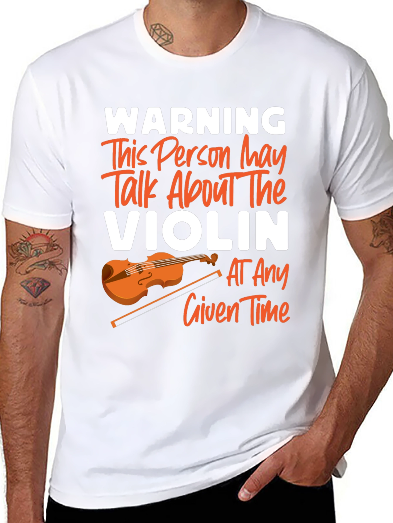 Warning May Talk About Violin T-Shirt