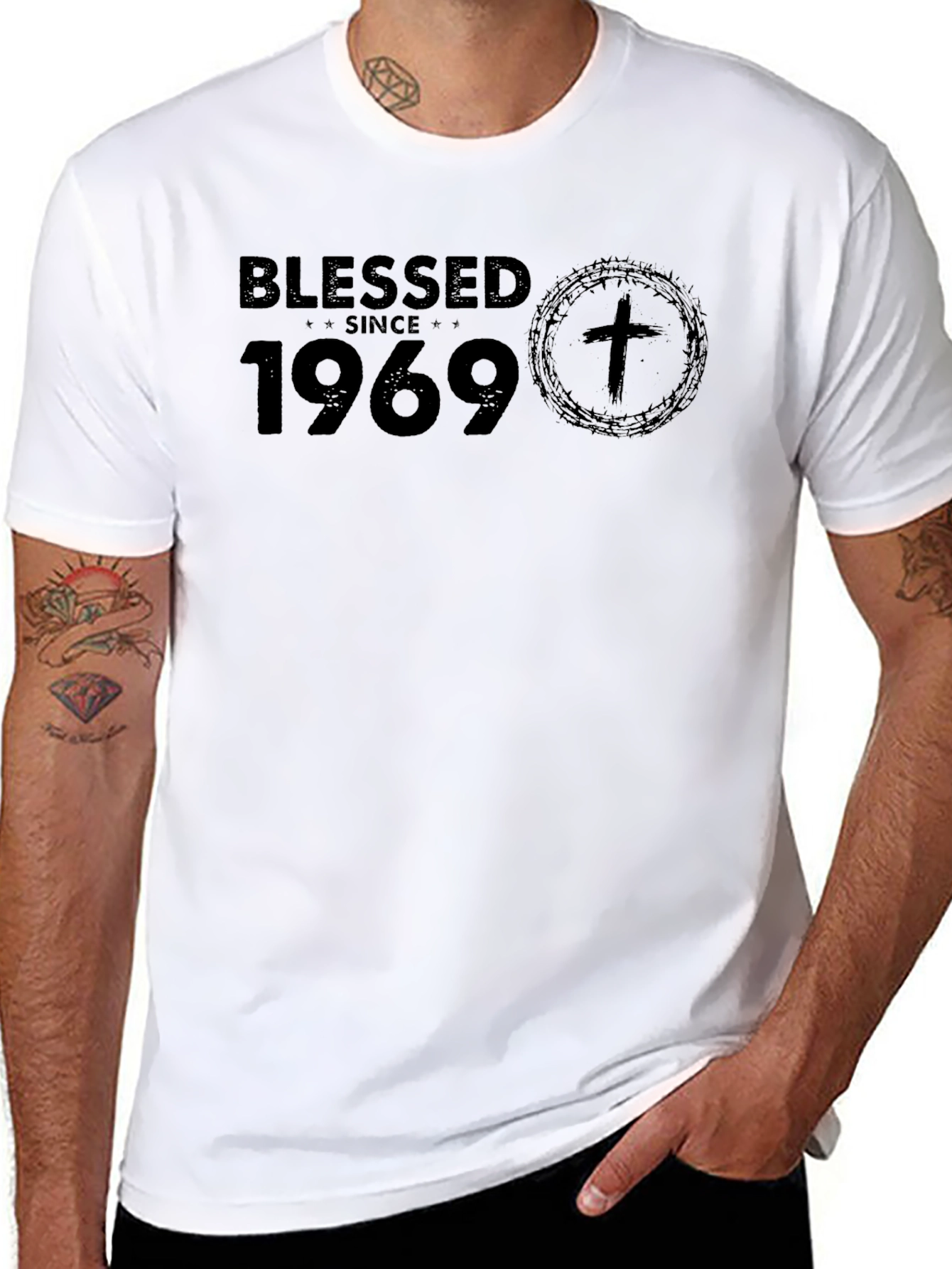 Blessed Since 1969 Black T-Shirt