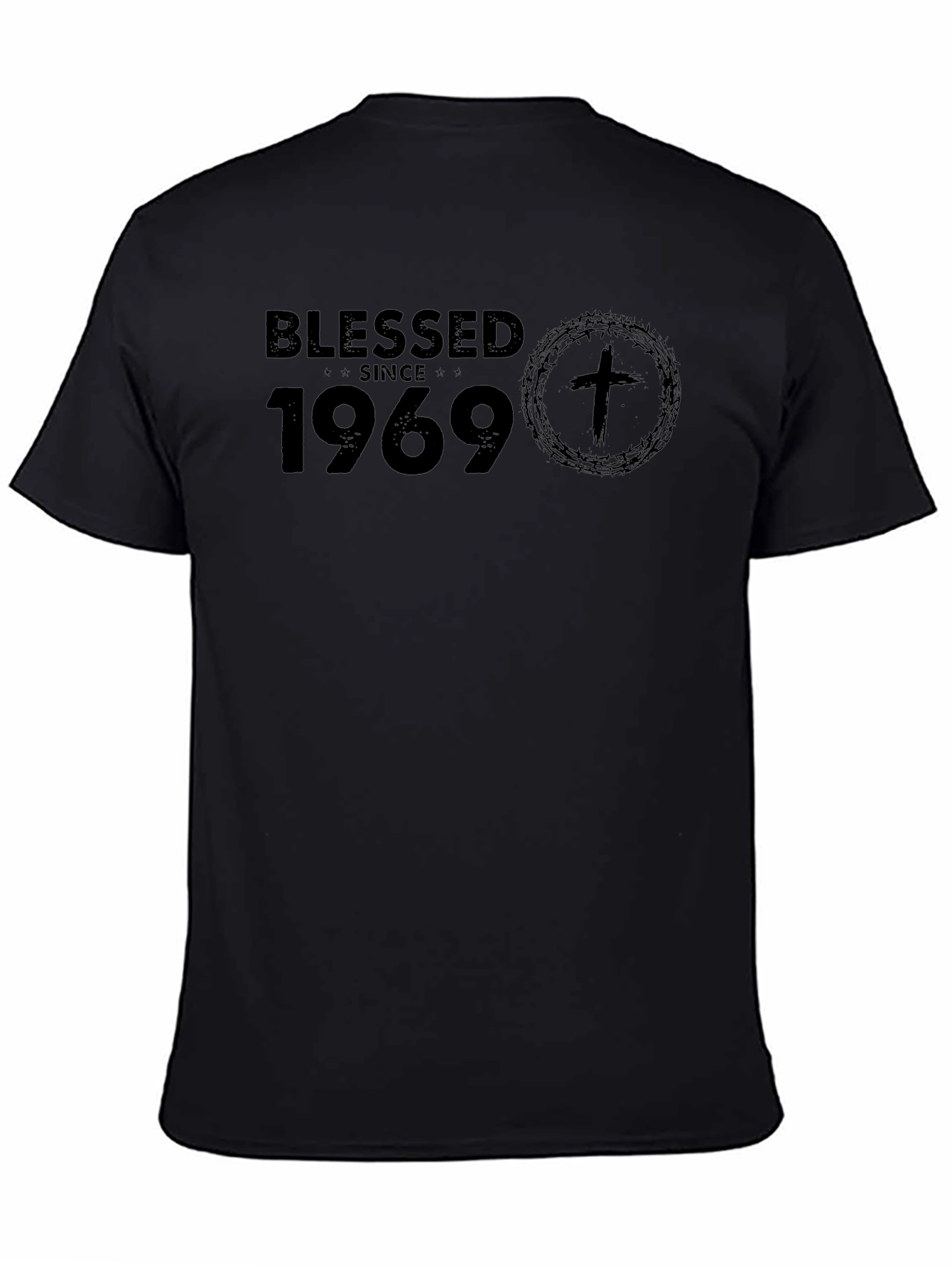Blessed Since 1969 Black T-Shirt