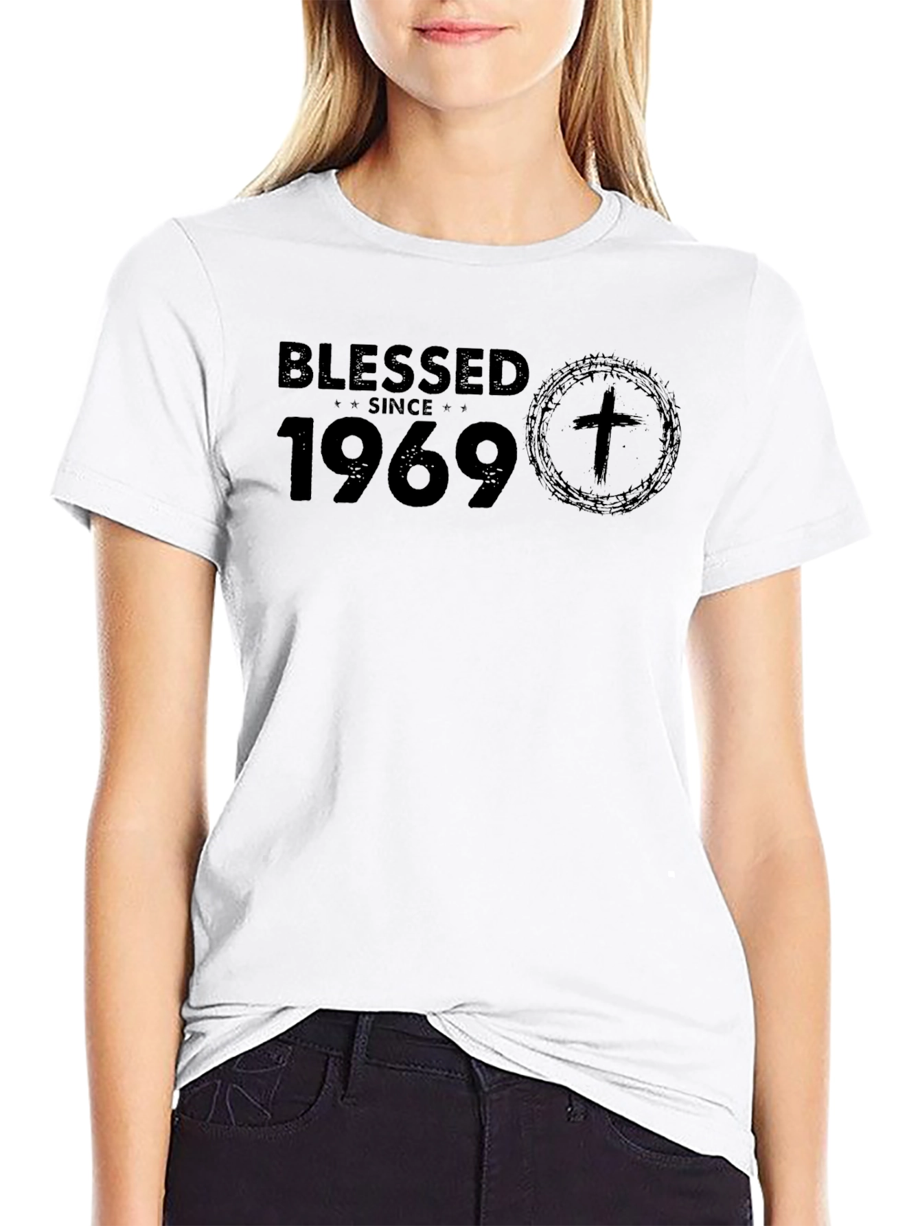 Blessed Since 1969 Black T-Shirt