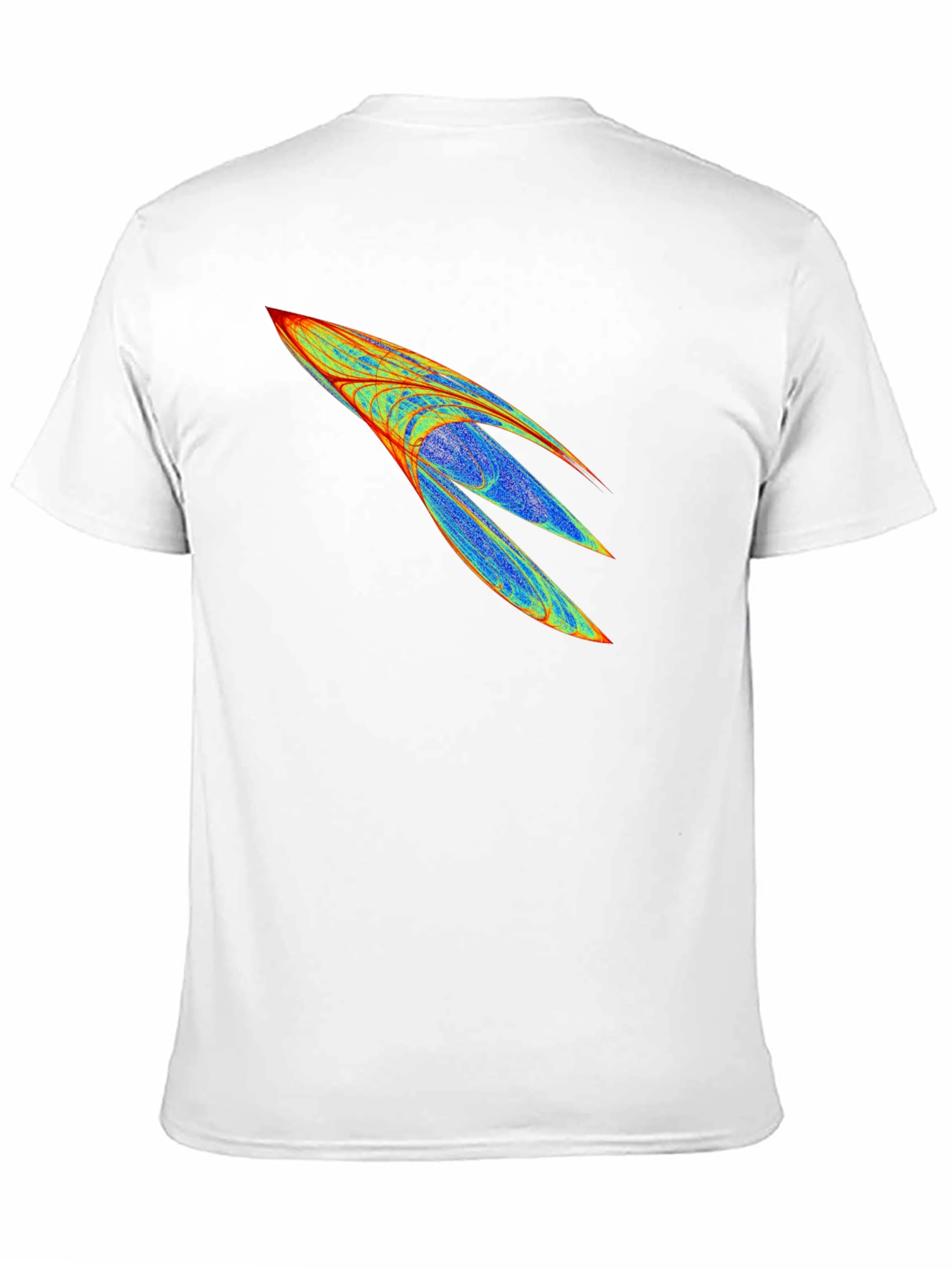 Abstract Rocket Graphic Mens Black Tee
