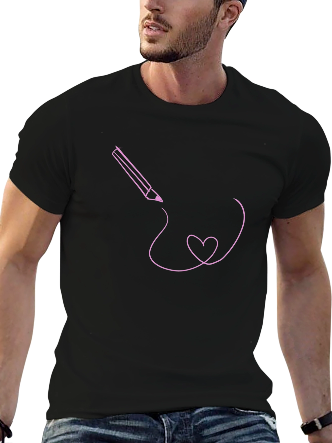 Pencil Heart Tee - Express Your Love