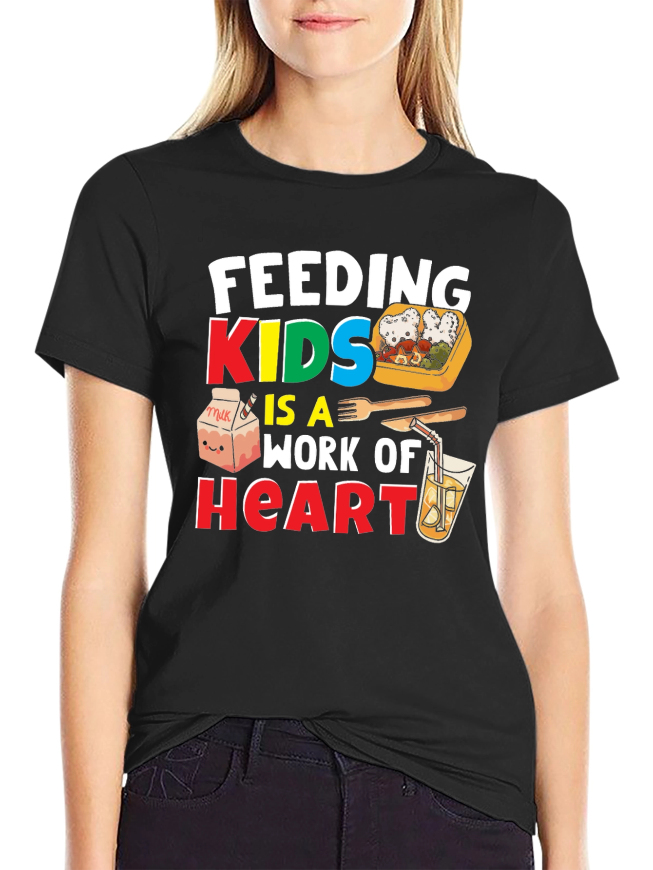Feeding Kids is a Work of Heart T-Shirt