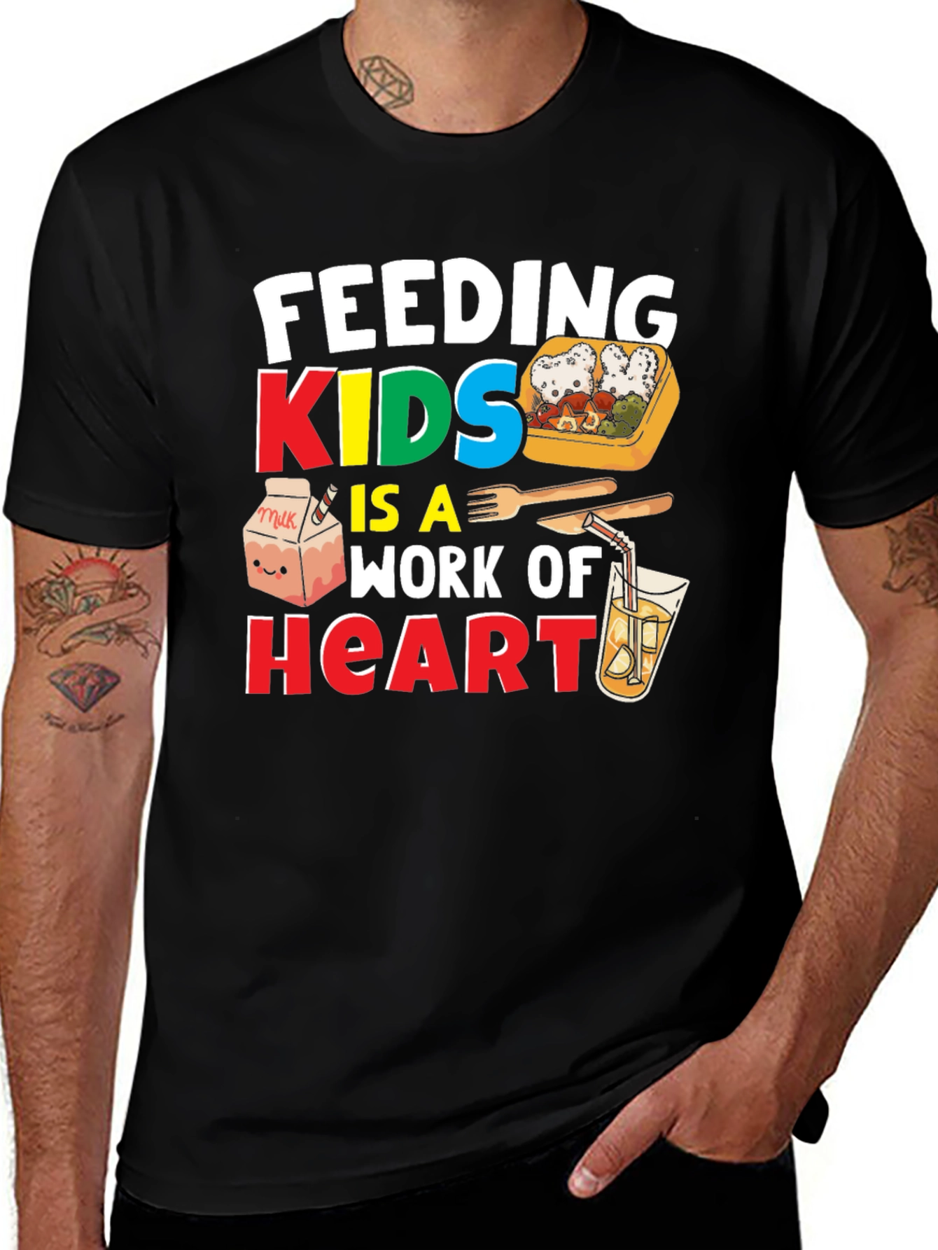 Feeding Kids is a Work of Heart T-Shirt