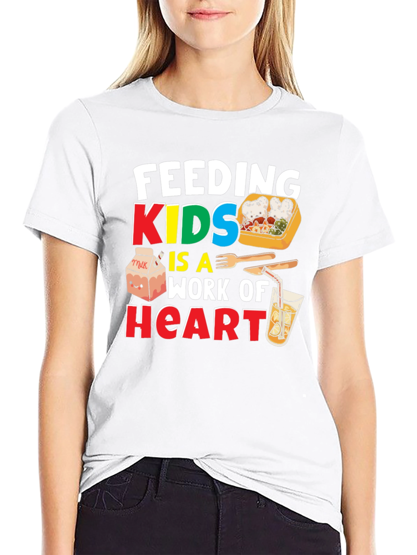 Feeding Kids is a Work of Heart T-Shirt