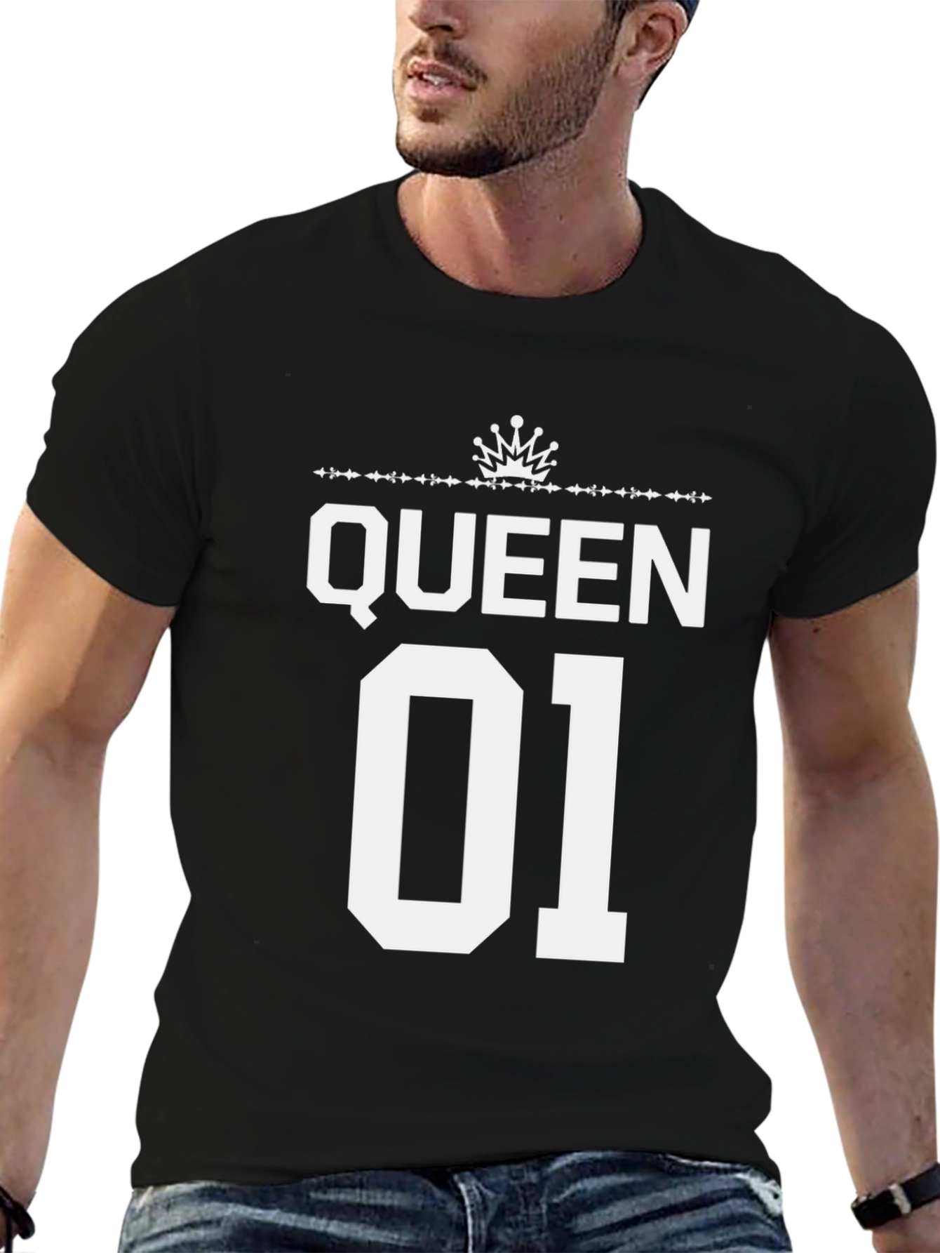 Queen 01 Graphic Tee - Stylish King/Queen Couple Shirt