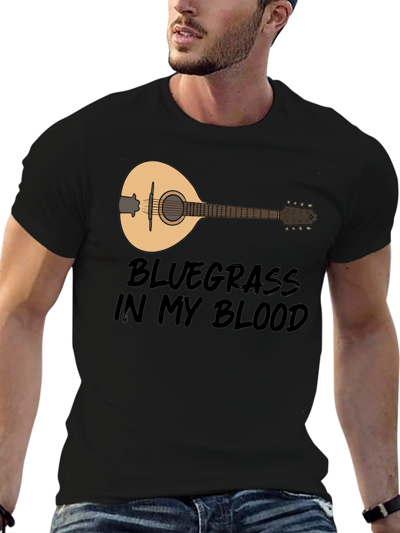 Bluegrass in My Blood T-Shirt Mandolin Music