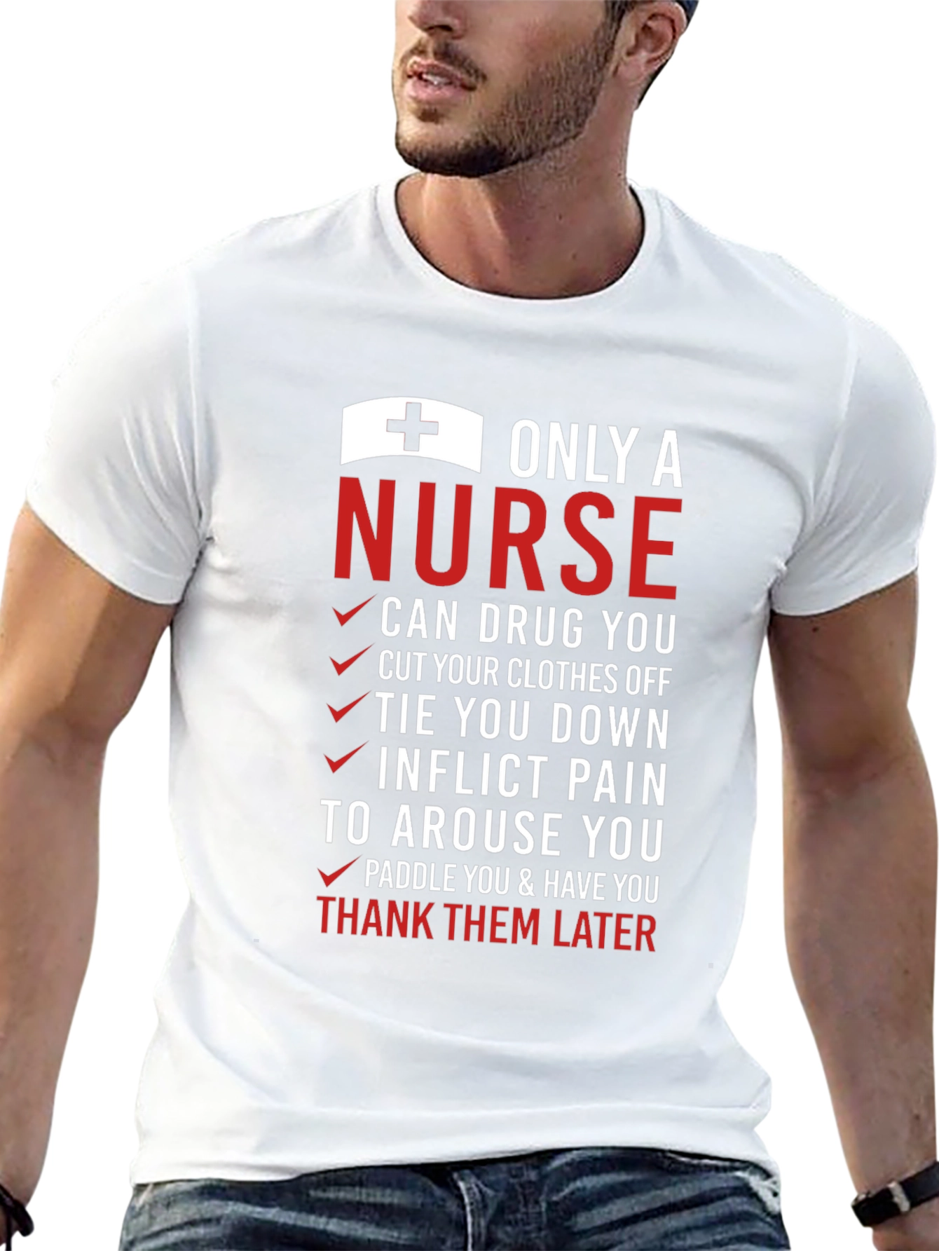 Funny Nurse T-Shirt - Only A Nurse Design
