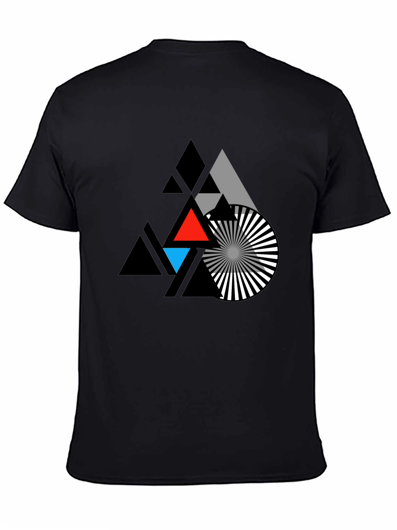 Geometric Triangle Graphic T-Shirt