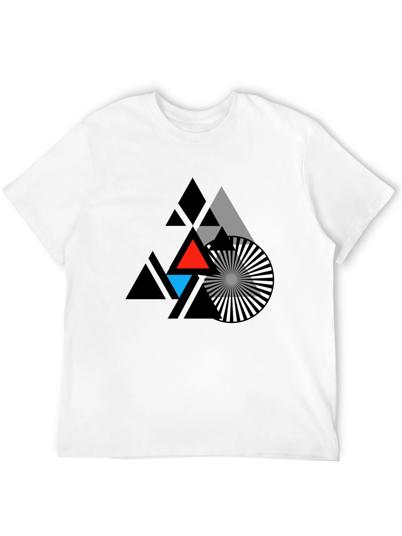 Geometric Triangle Graphic T-Shirt