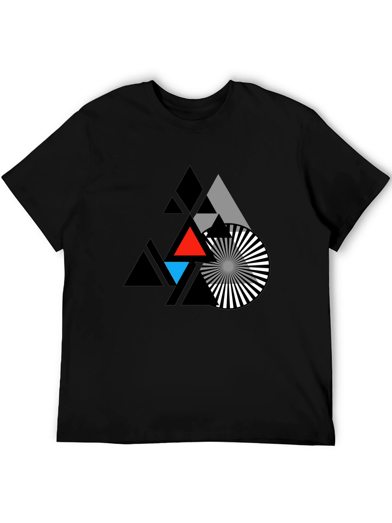 Geometric Triangle Graphic T-Shirt