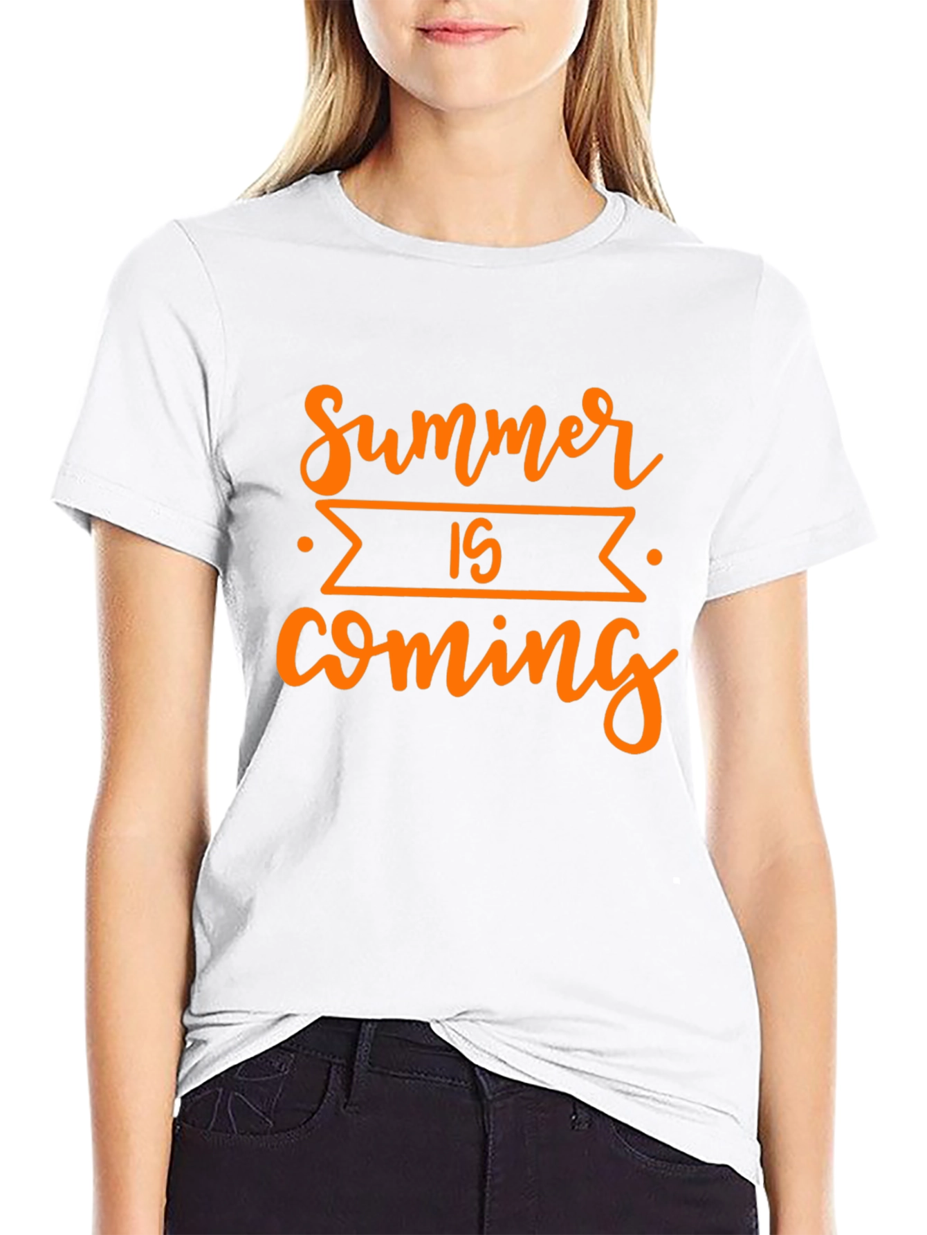 Summer is Coming Black Graphic Tee