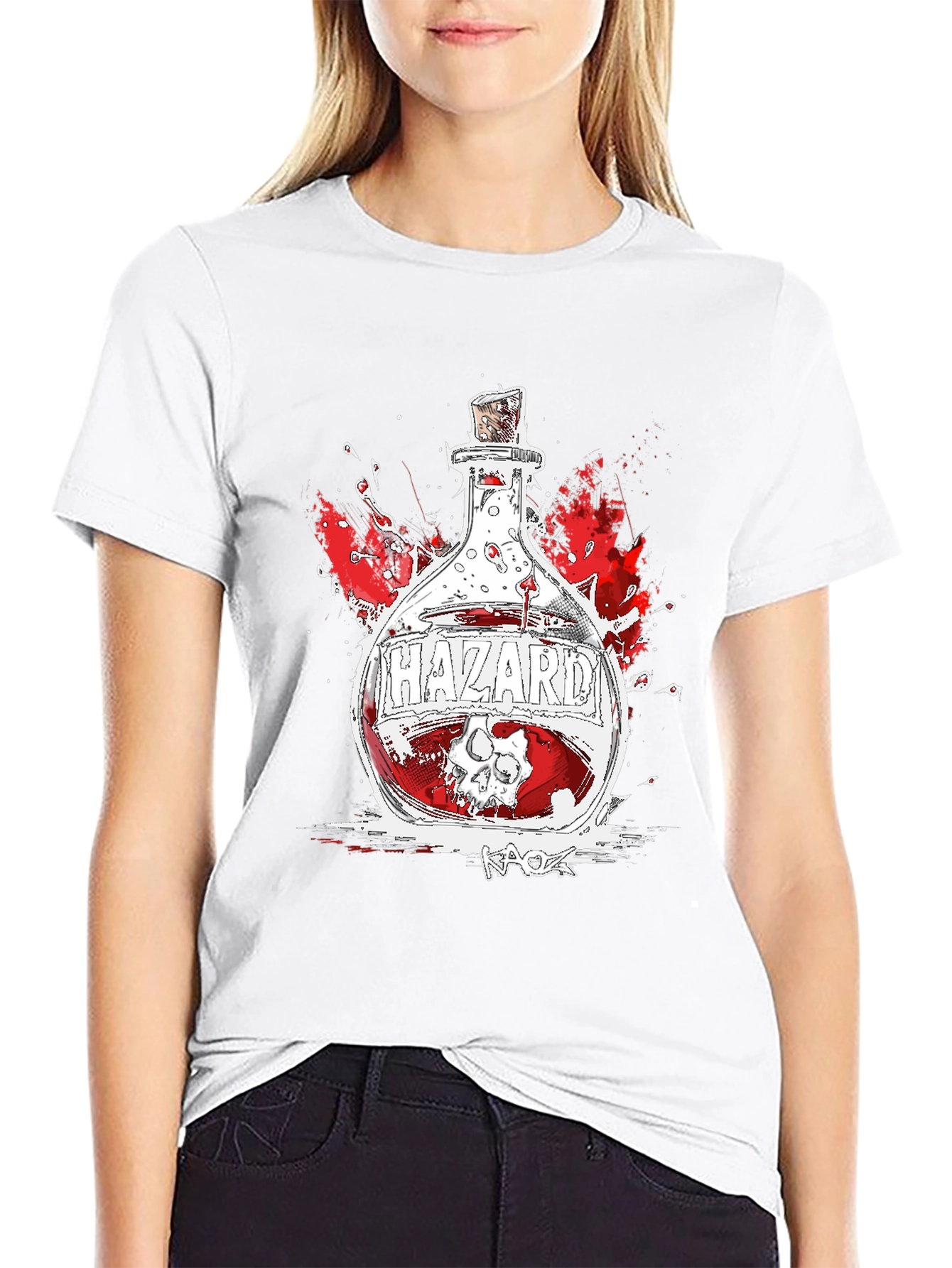 Hazard Potion Graphic Tee - Black Cotton Blend T-Shirt
