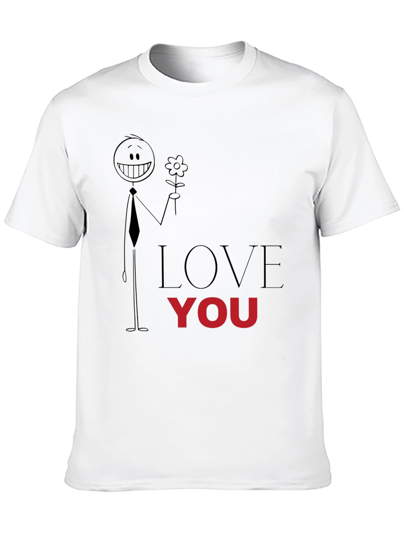 Love You Graphic Tee - Black