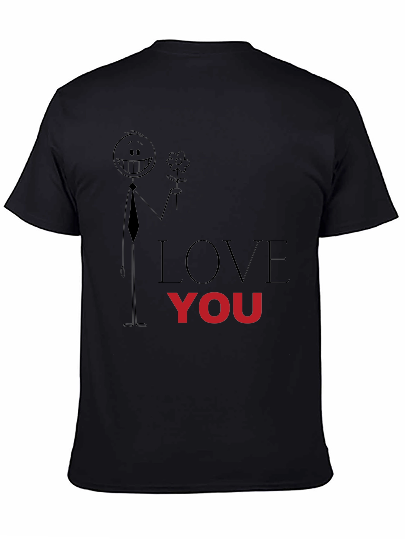 Love You Graphic Tee - Black