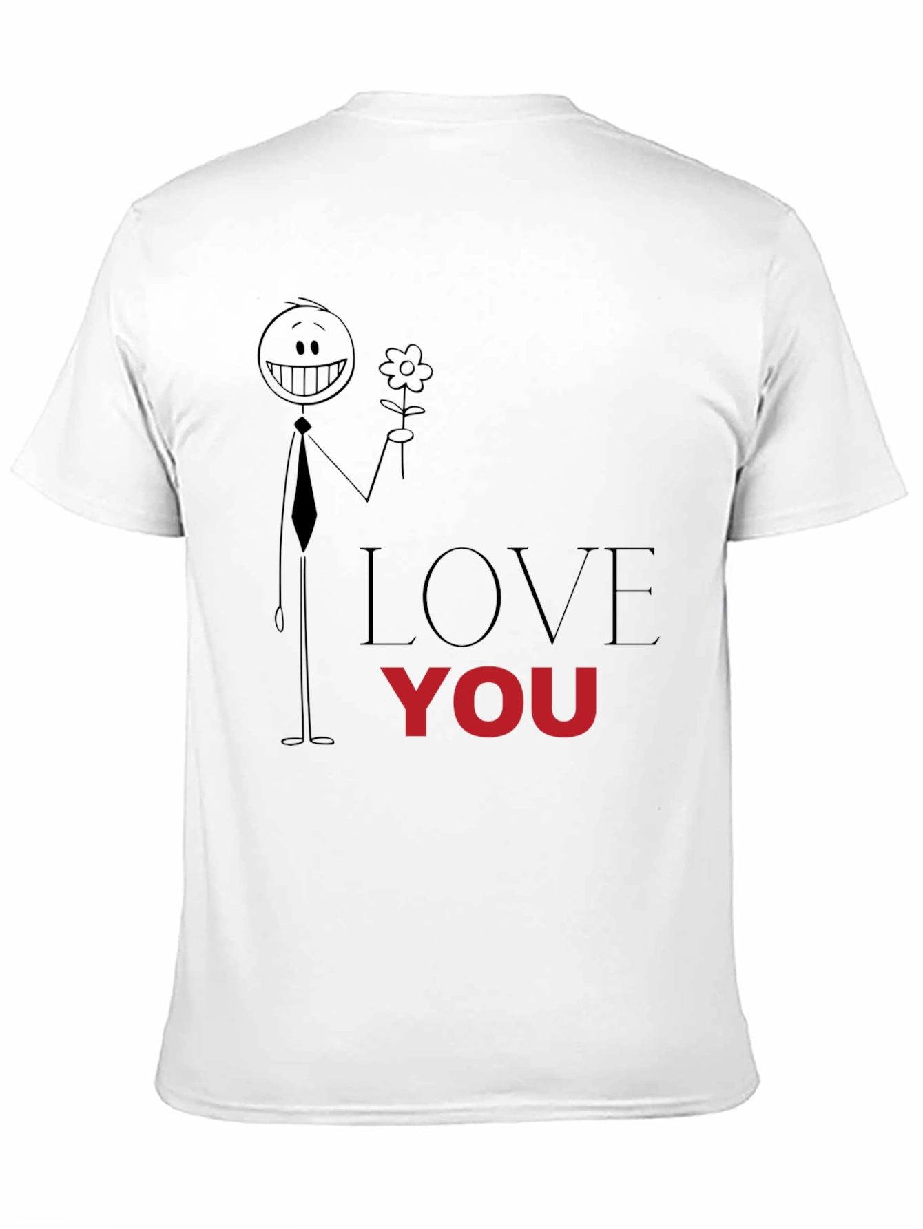 Love You Graphic Tee - Black