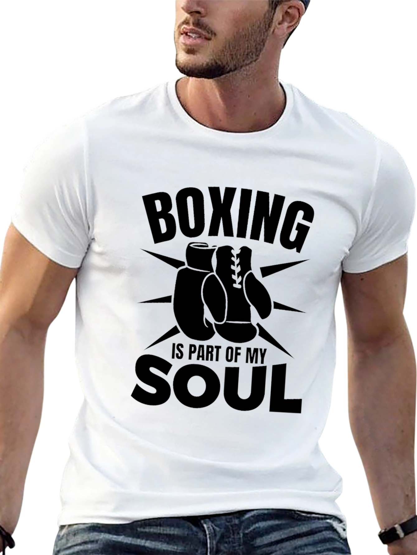 Boxing Is Part of My Soul Black Graphic T-Shirt