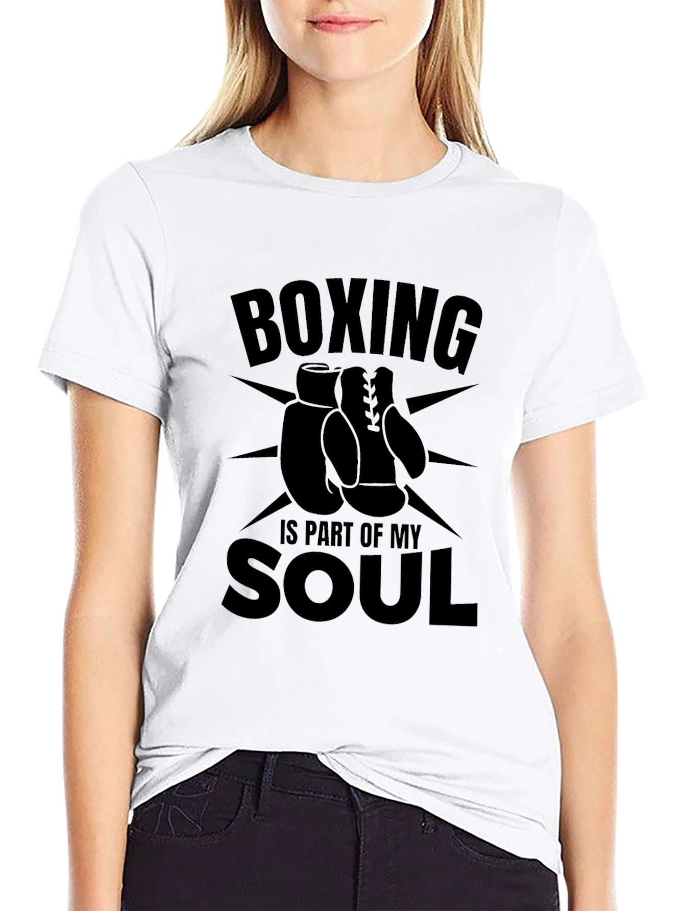 Boxing Is Part of My Soul Black Graphic T-Shirt