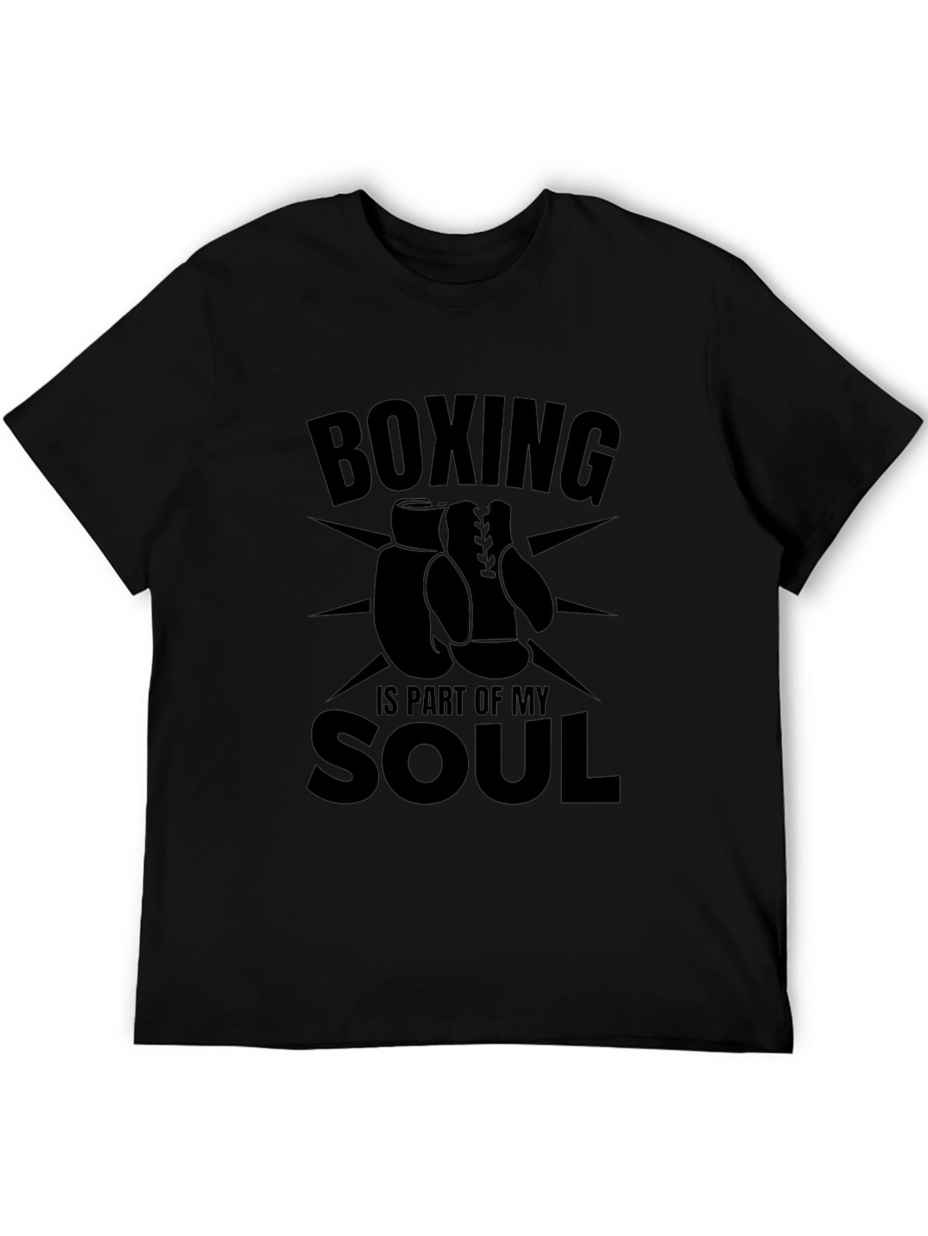 Boxing Is Part of My Soul Black Graphic T-Shirt