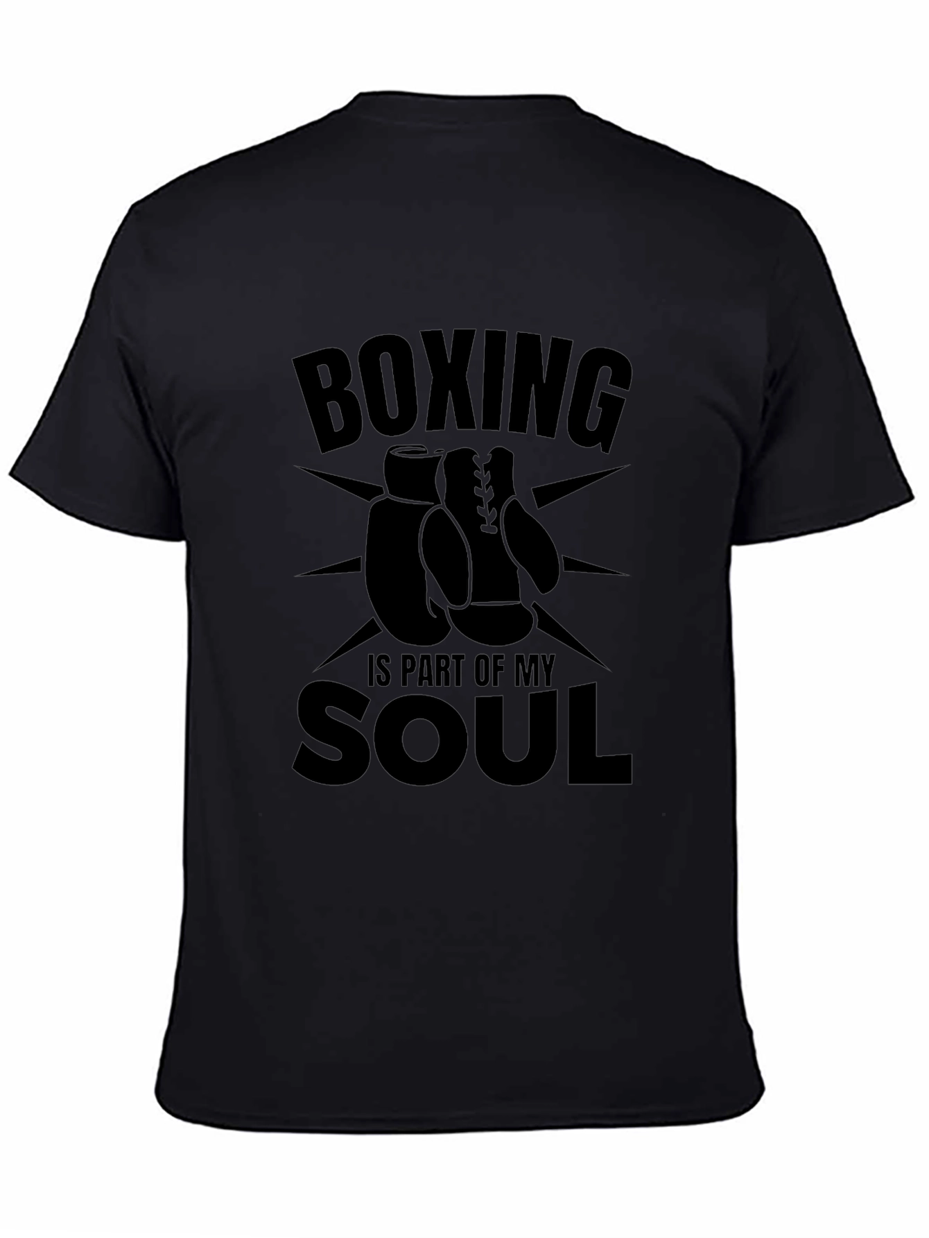 Boxing Is Part of My Soul Black Graphic T-Shirt