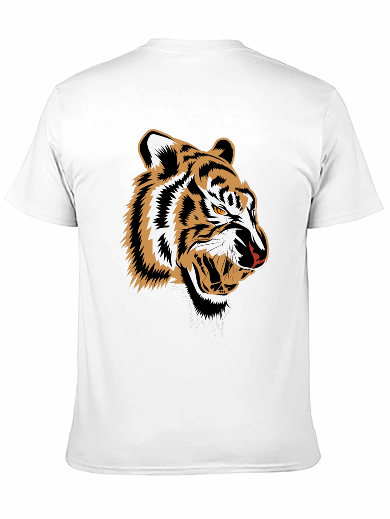 Bold Tiger Graphic Tee - Mens Black T-Shirt