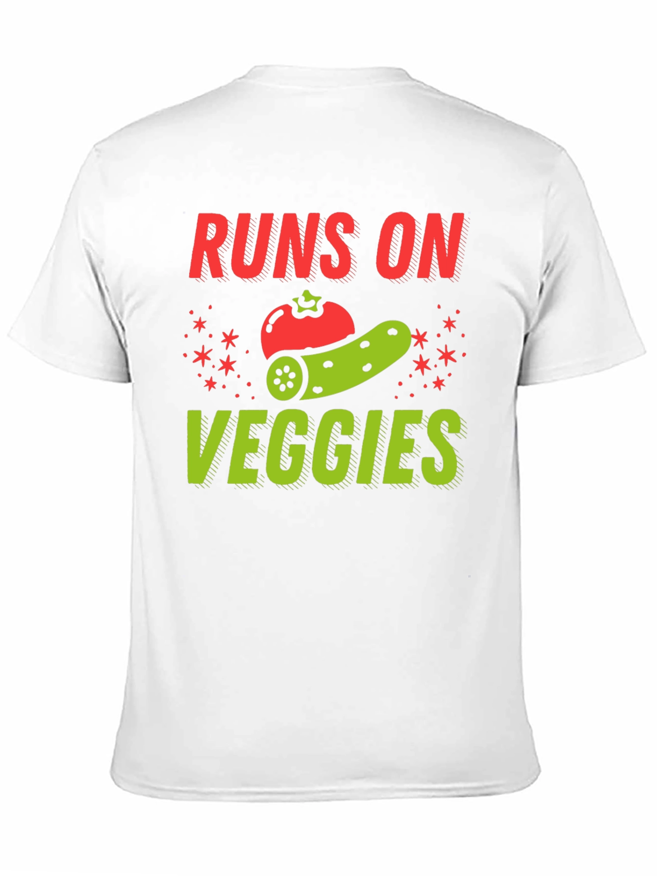 Runs on Veggies Graphic Tee - Vegan Shirt