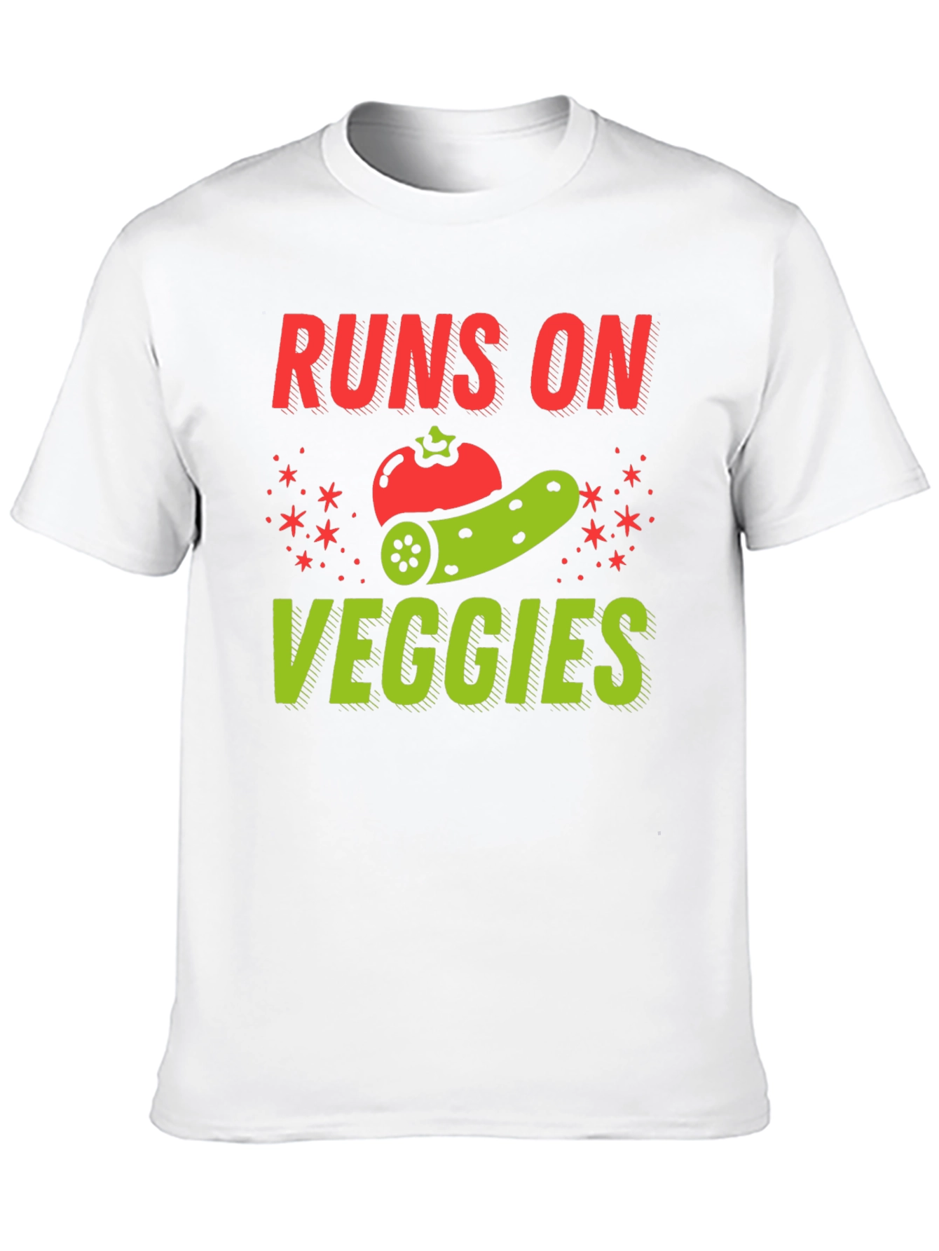 Runs on Veggies Graphic Tee - Vegan Shirt