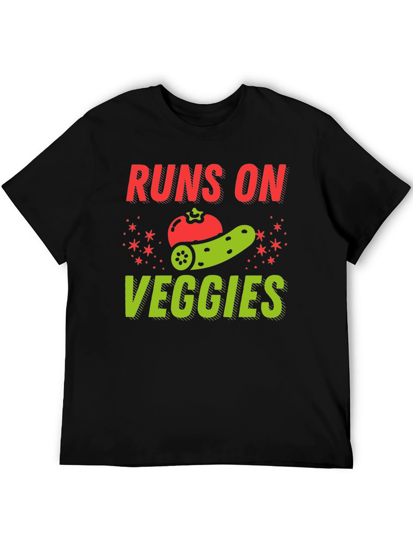 Runs on Veggies Graphic Tee - Vegan Shirt
