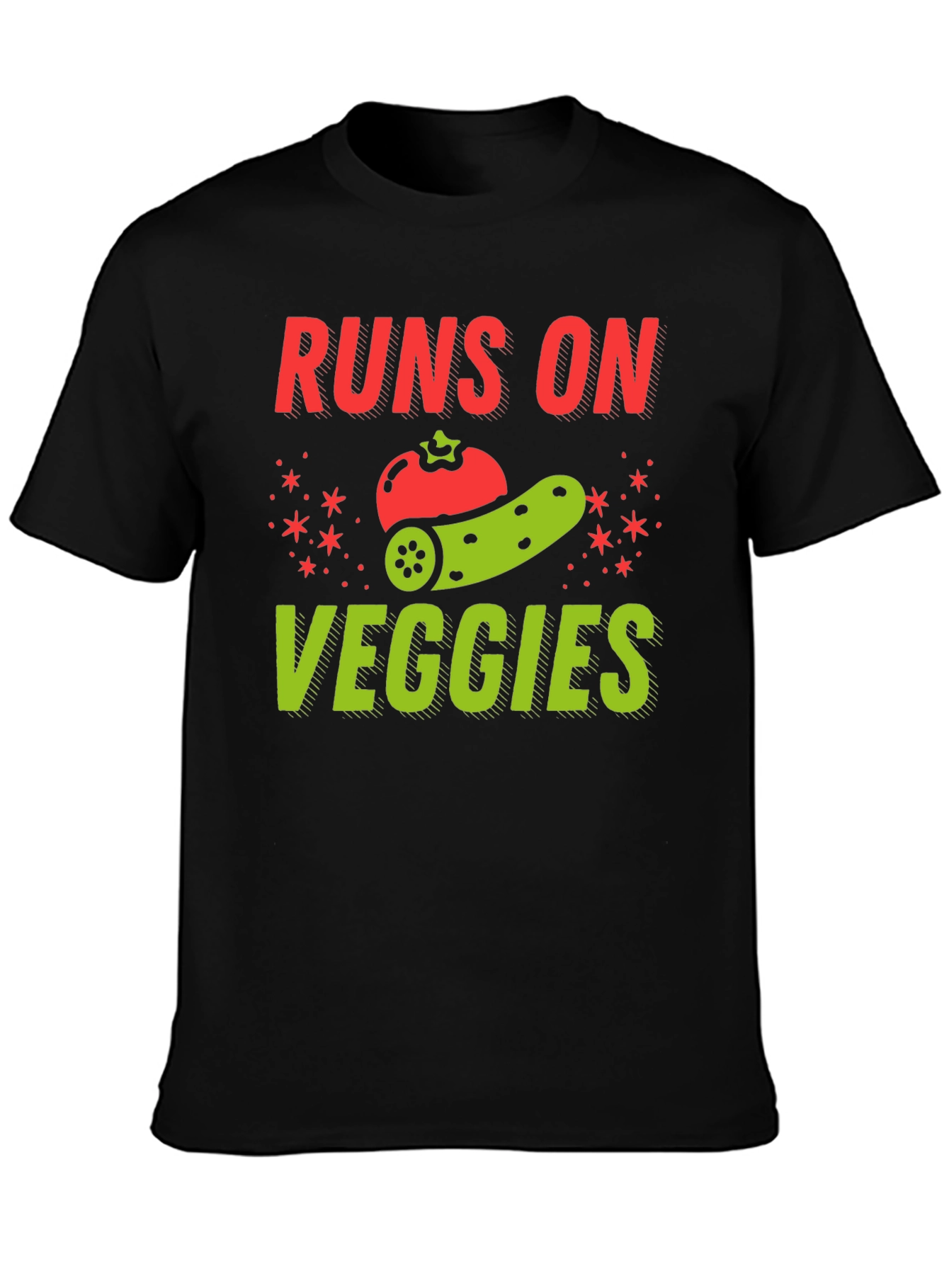 Runs on Veggies Graphic Tee - Vegan Shirt