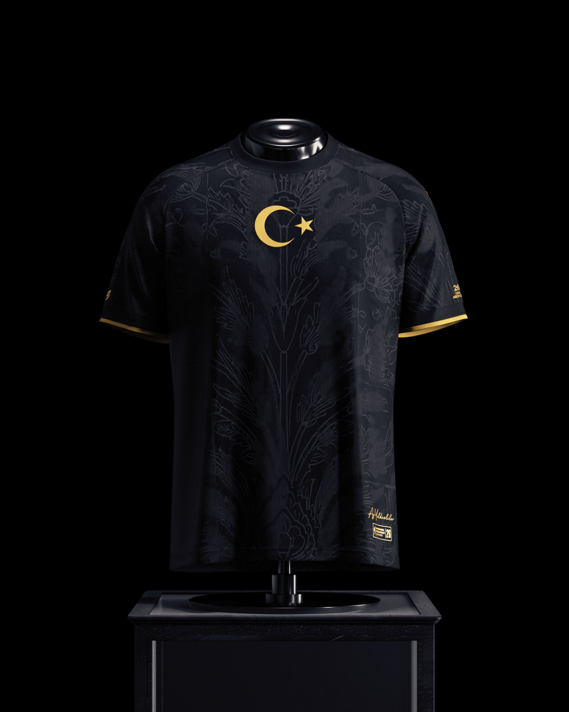 Turkey Heritage Jersey (2026WC Edition) - Black