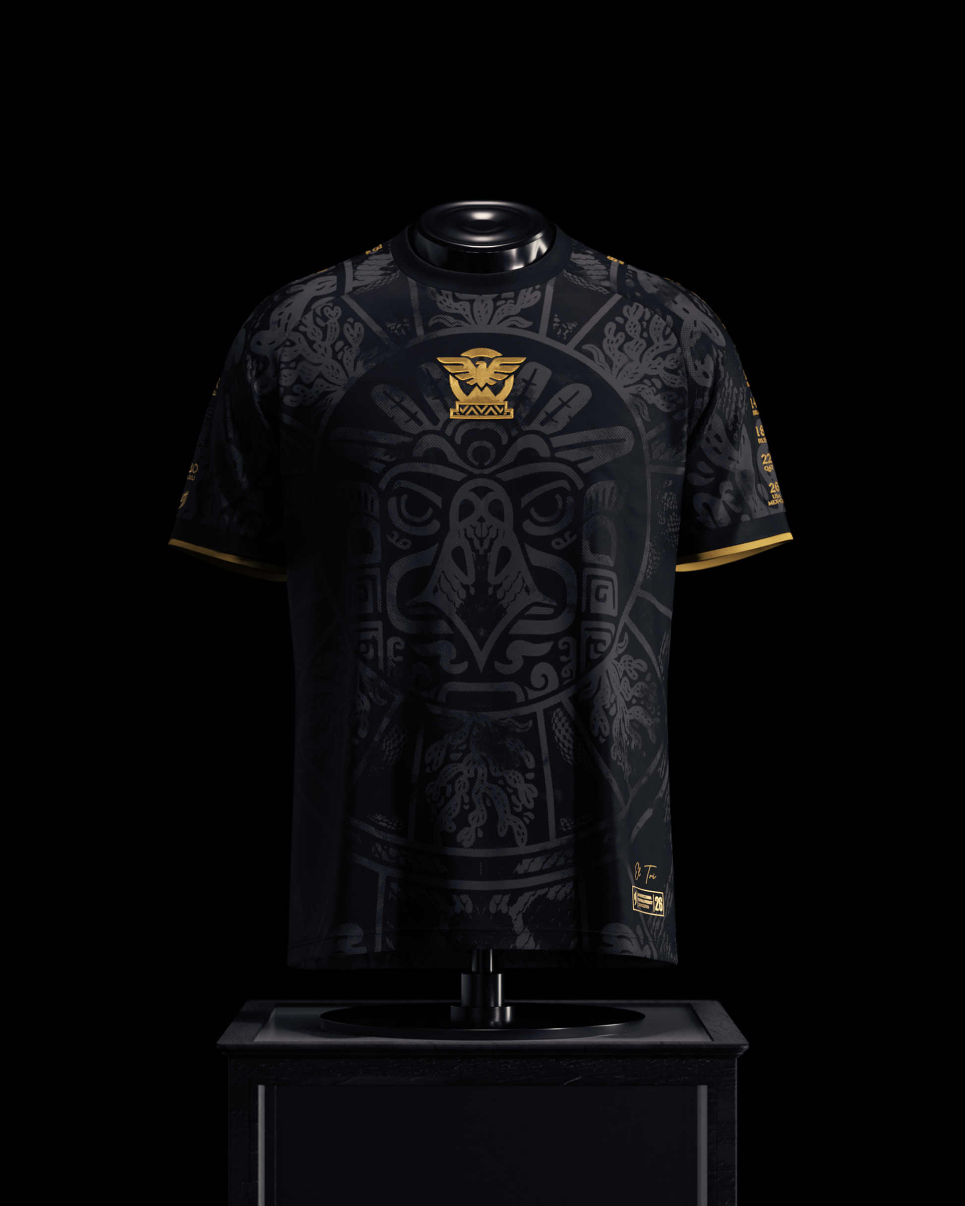 Mexico Heritage Jersey (2026WC Edition) - Black