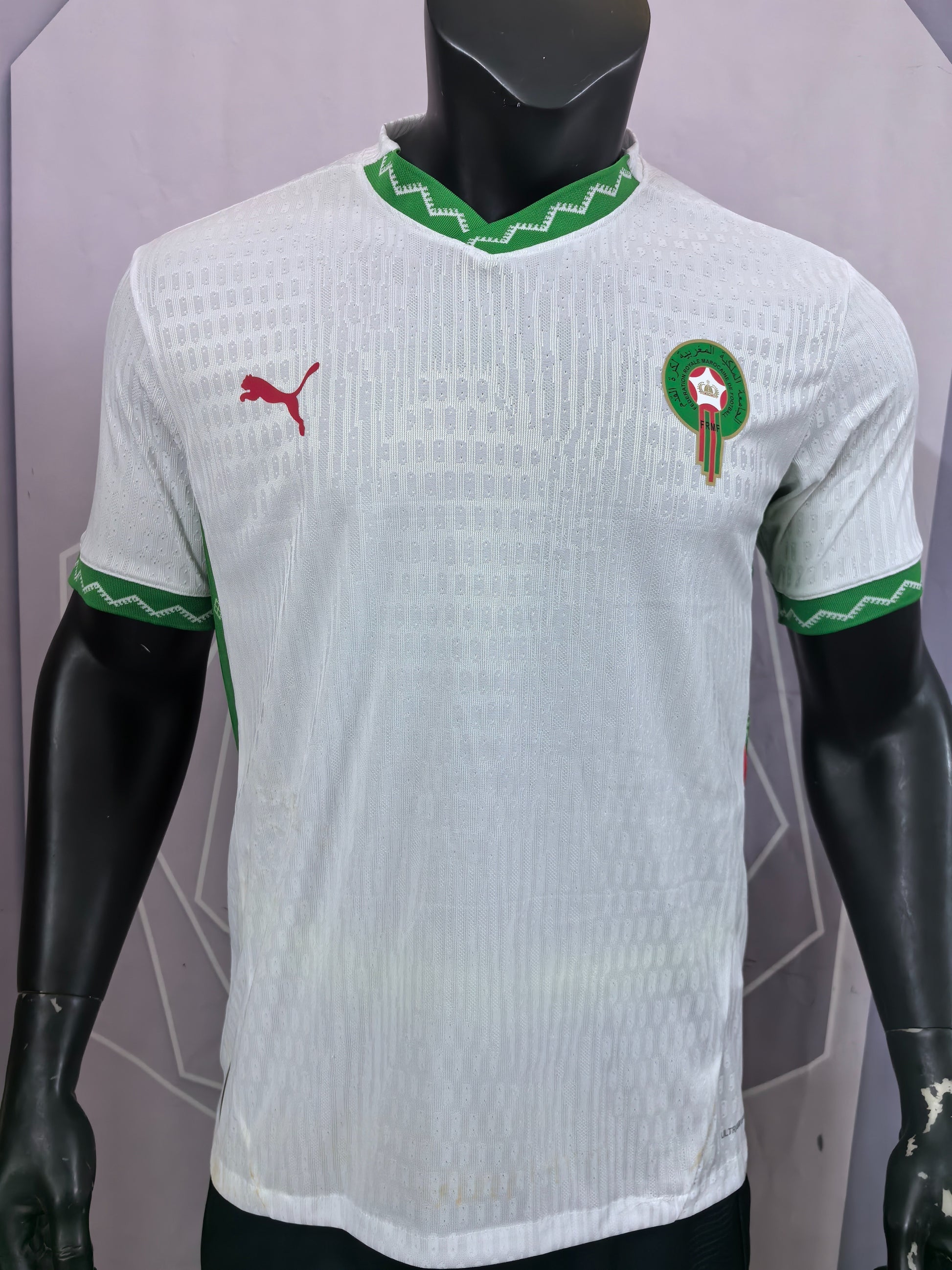 Morocco 2025 Away White Soccer Jersey for National Team Wear