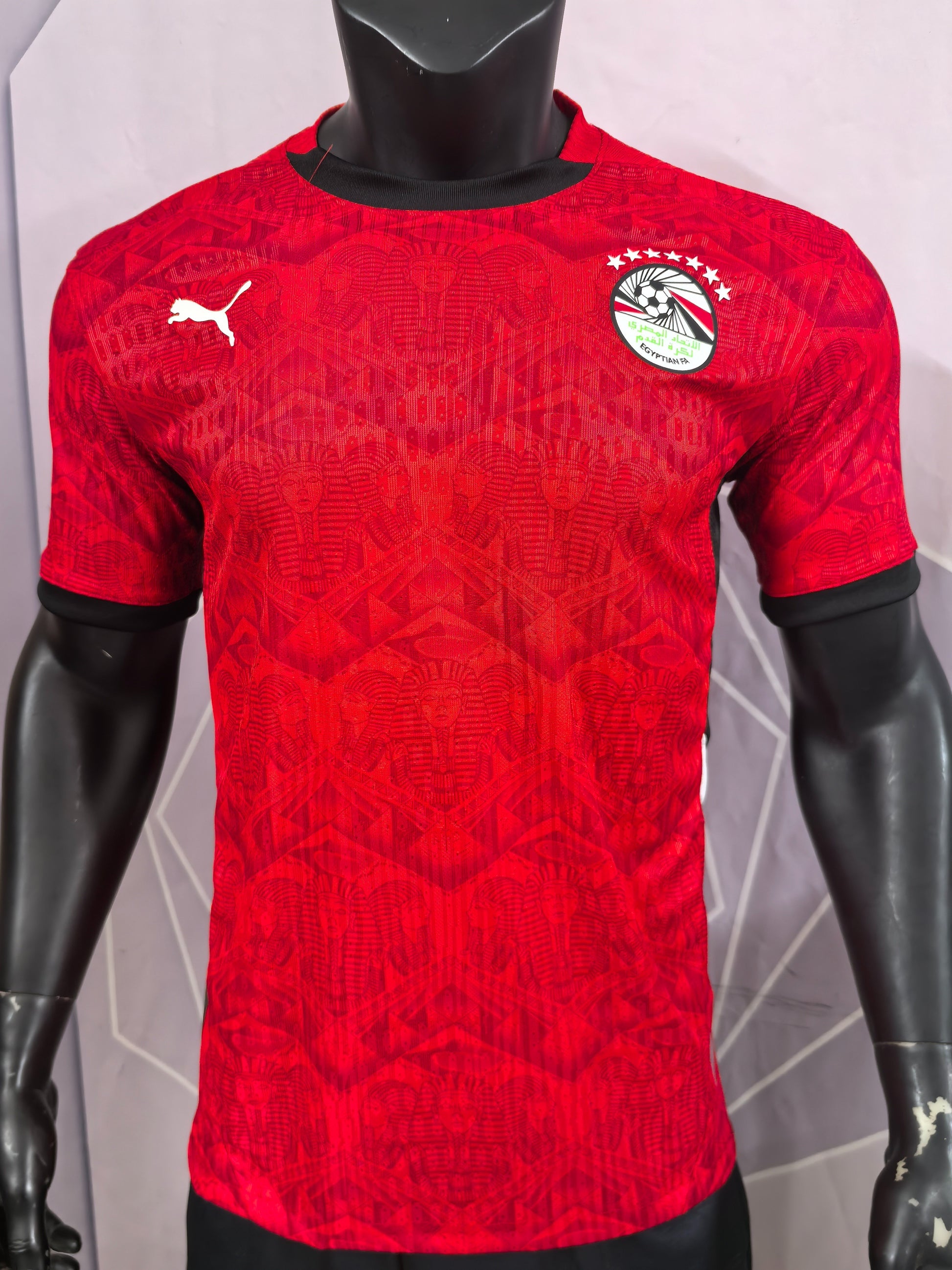 Egypt 2025 Home Red Soccer Jersey in a Refined Matchday Look