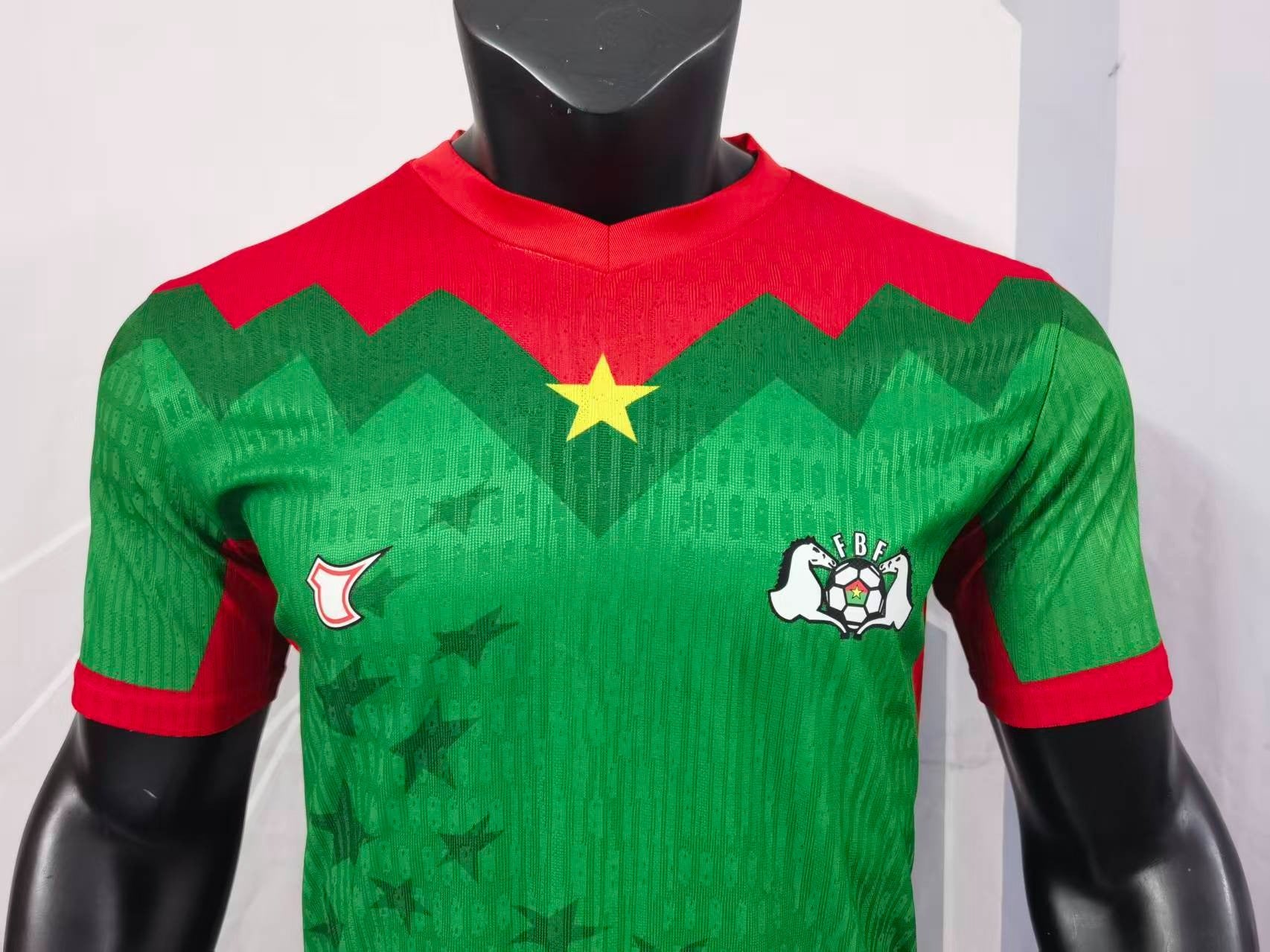 Burkina Faso Green National Team Soccer Jersey in Premium Style