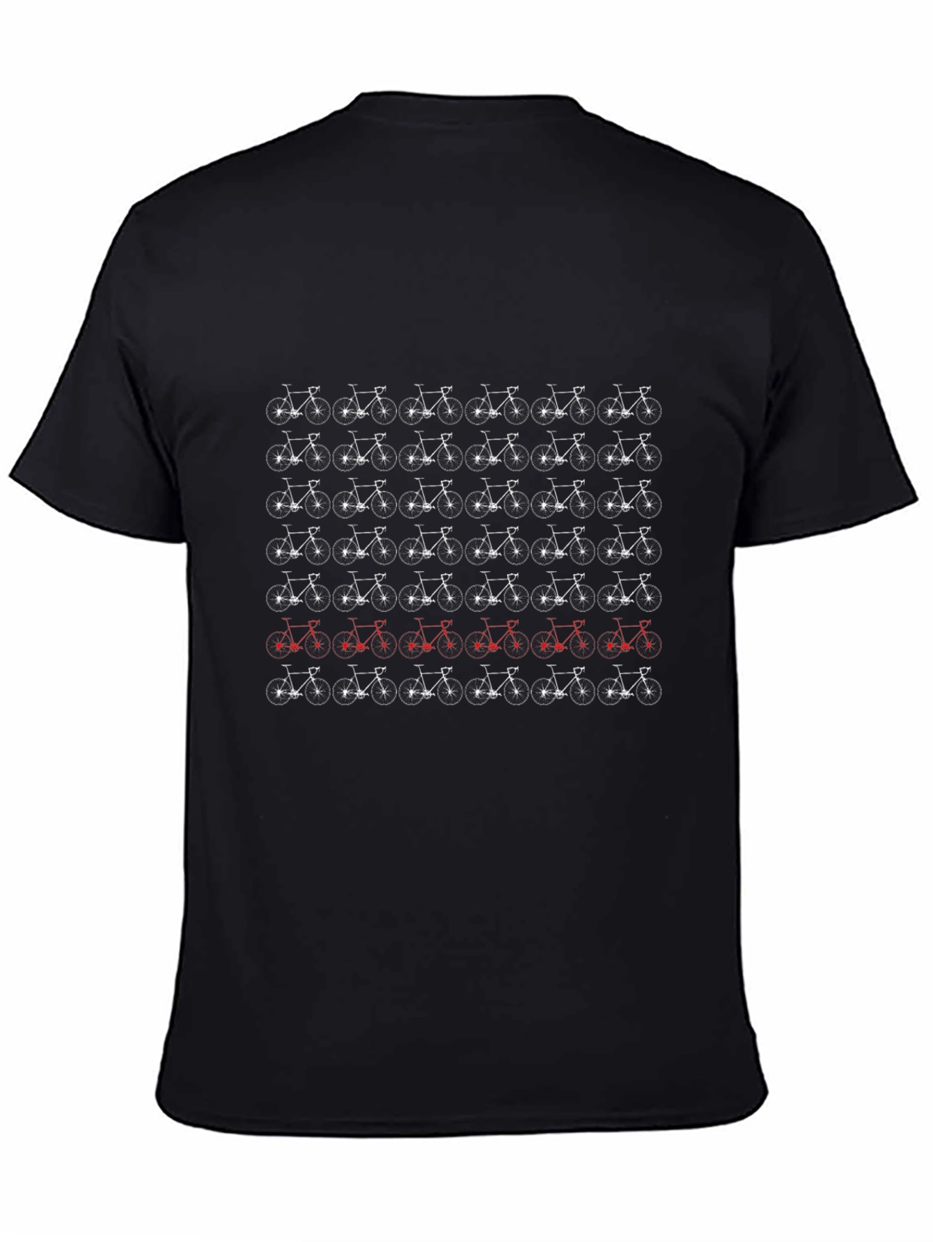 Bike Pattern T-Shirt - Unique Cycle Design