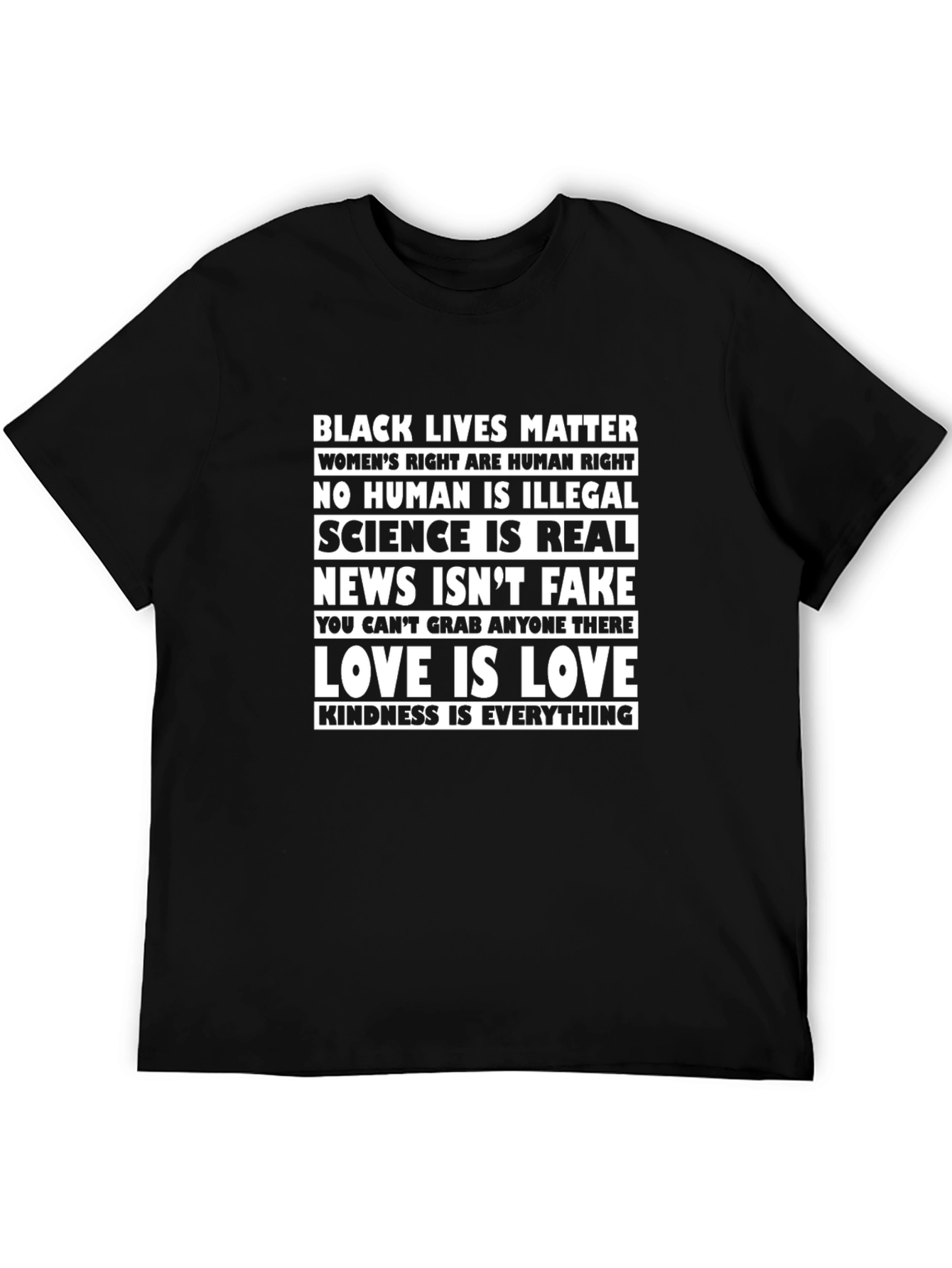 Statement T-Shirt: Black Lives Matter Love is Love